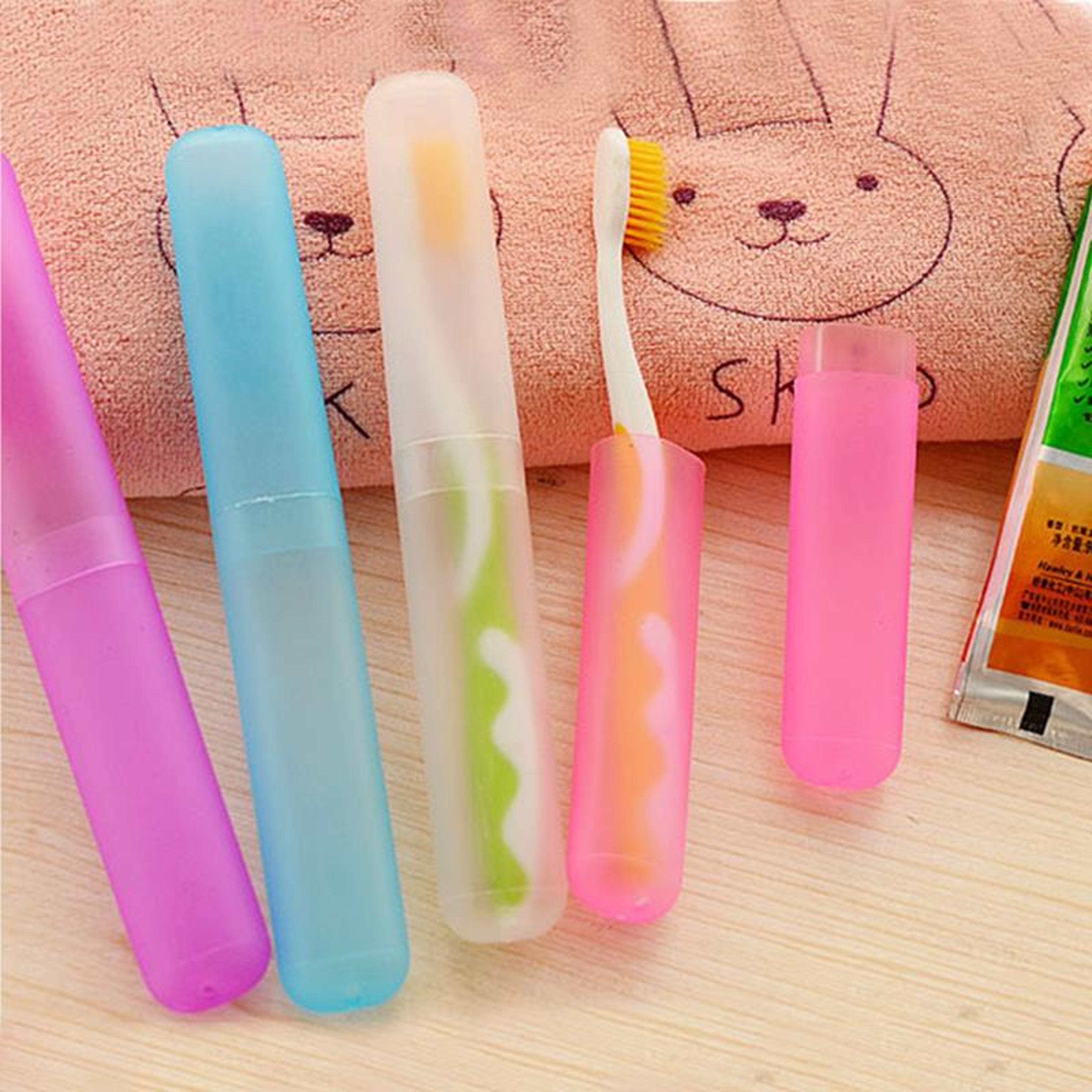 Portable Toothbrush Holder Case, Travel Hiking Camping Toothbrush Protector Box – view 5