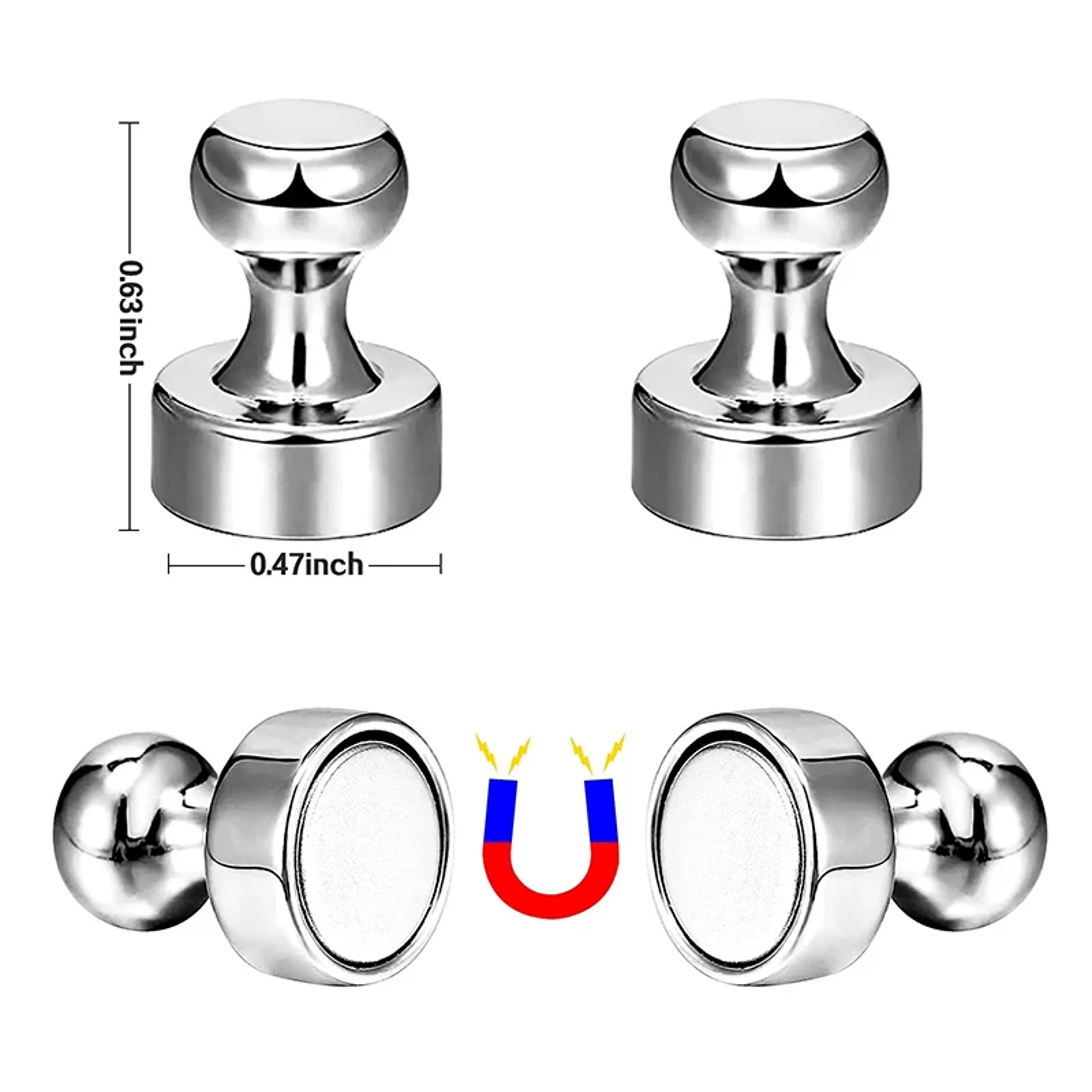 Magnetic Nail For Office Calligraphy And Painting Strong Magnet For Whiteboards  Refrigerator Use 3