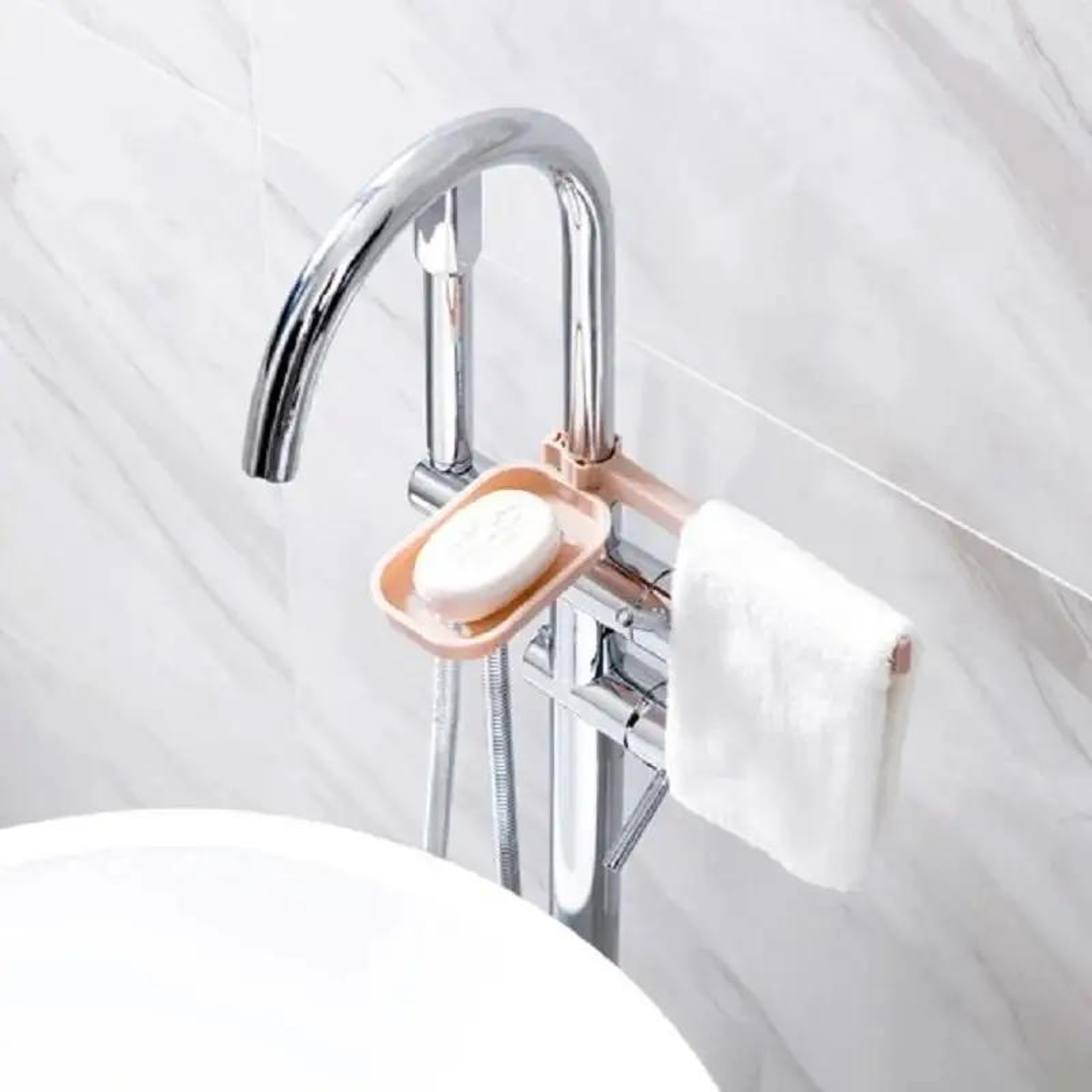 Adjustable Multifunctional Sink Storage Rack  Soap Dish SpaceSaving Kitchen Organizer 2
