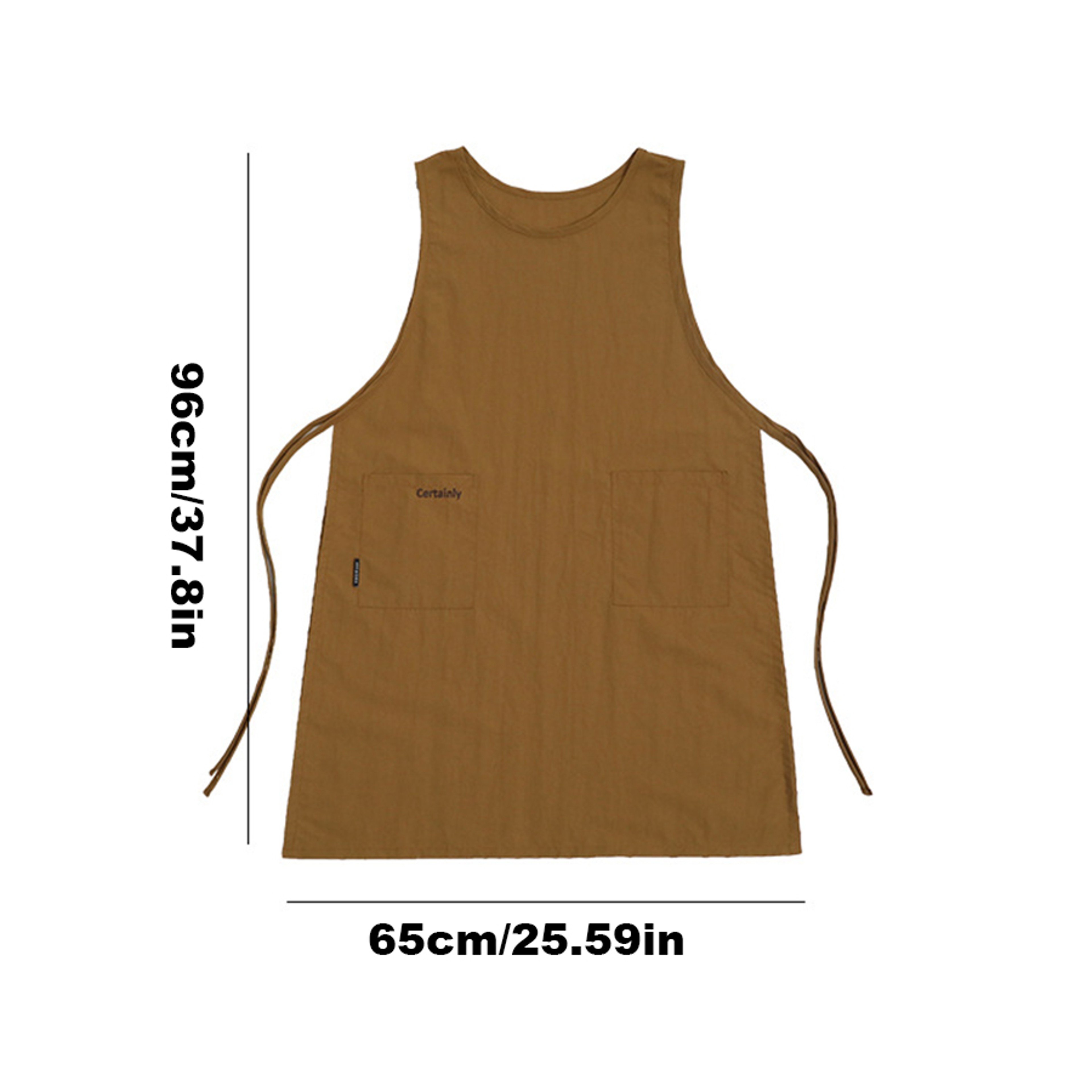 Waterproof Kitchen Apron With Pockets For Women Antidirty Long Vest For Cooking Painting Beauty  Na 5