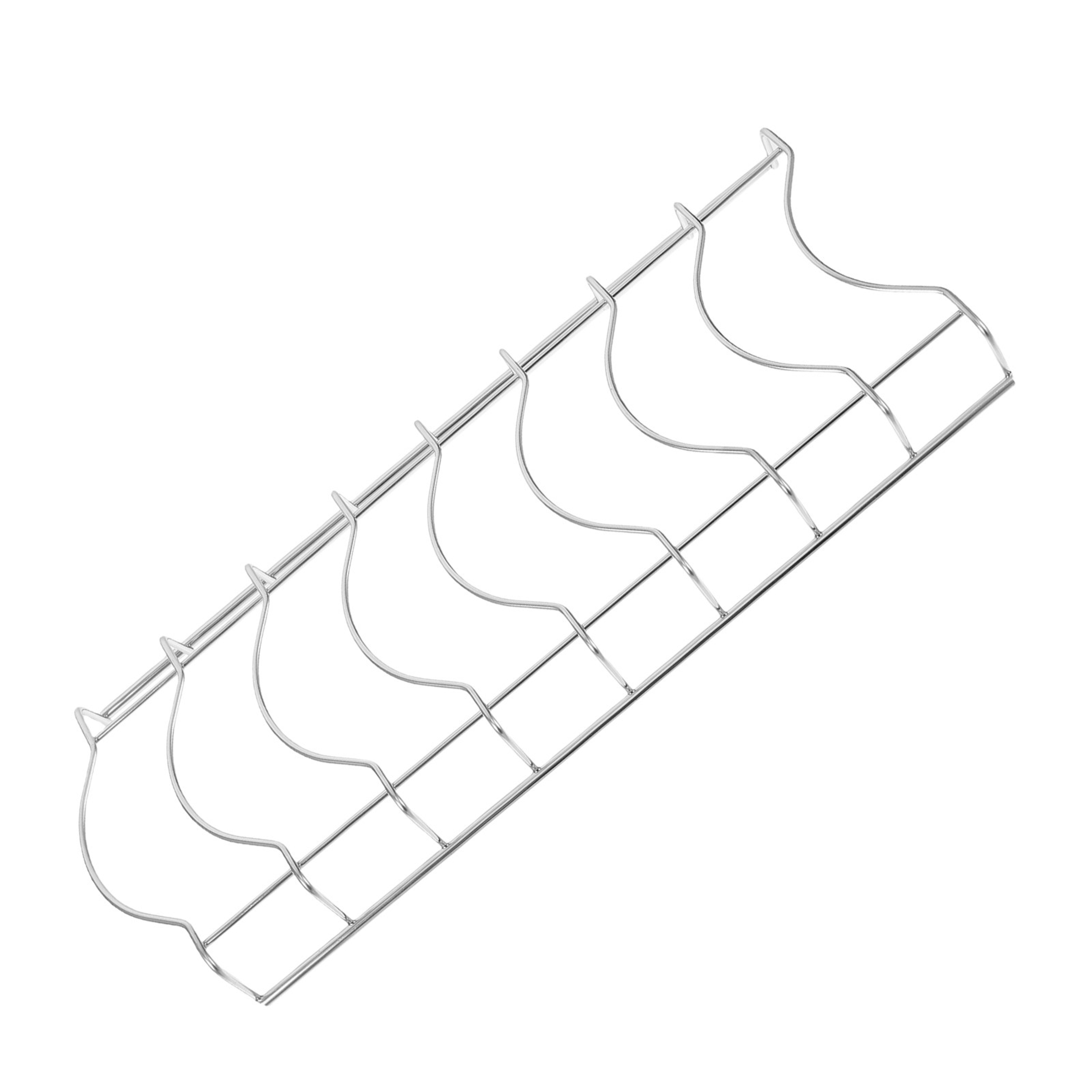 Compact Stainless Steel Dish Rack with 8 Sections & Bowl Holder, Kitchen Drying Rack with Drain Holes – view 6