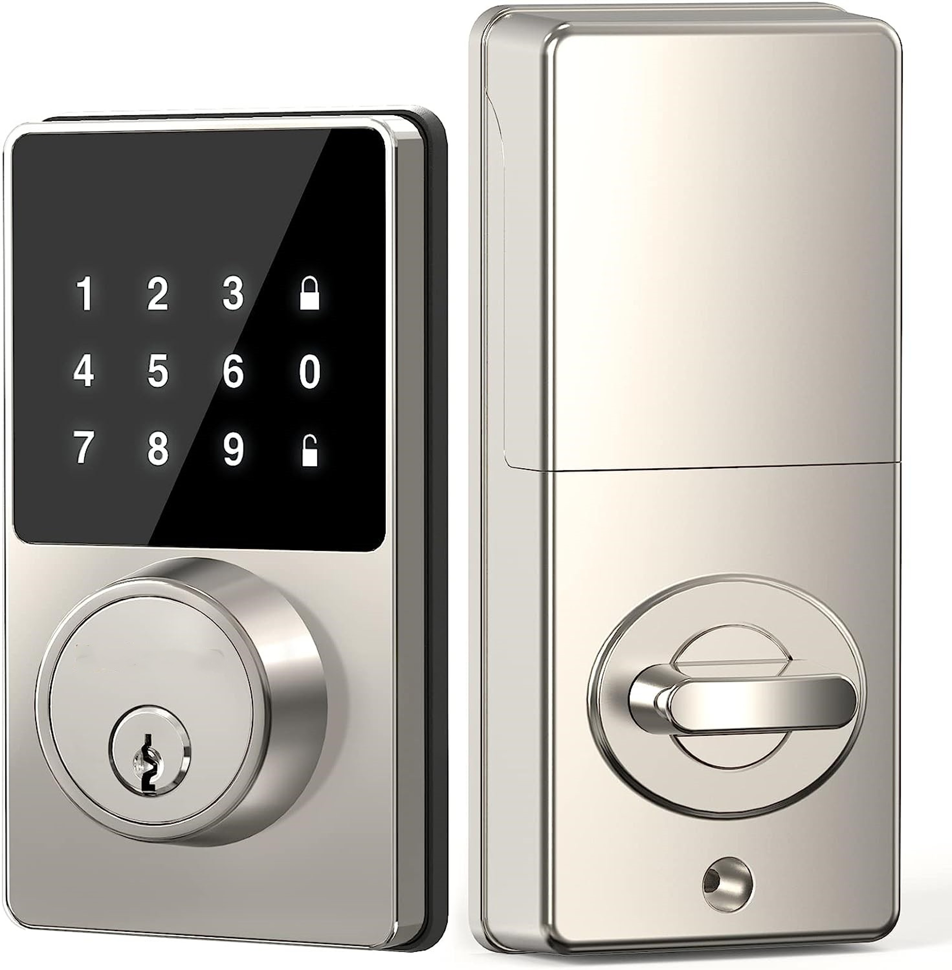 Smart Keyless Entry Door Lock With Touchscreen Keypad And App Unlock For Secure Home Access 0
