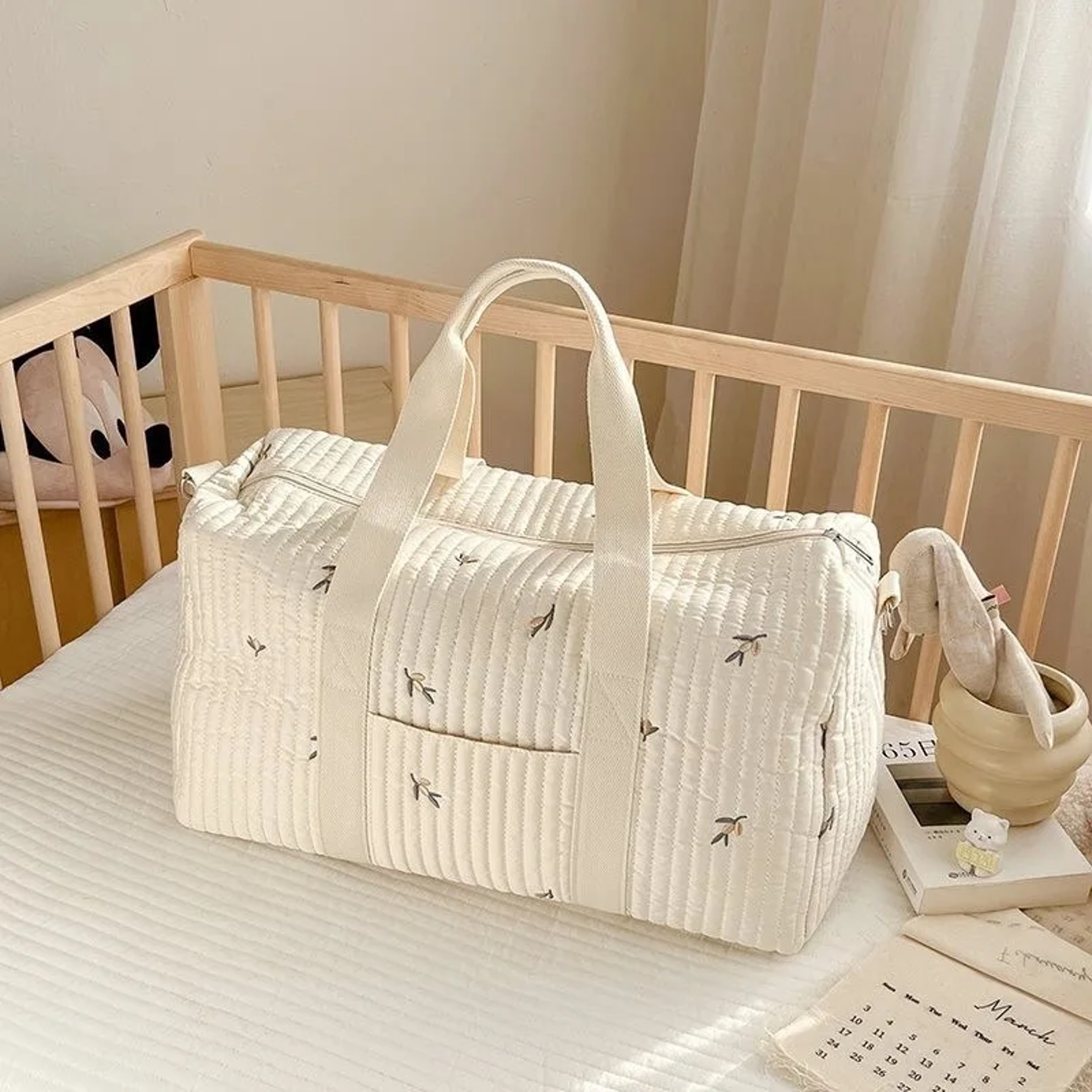 Large Capacity Maternity Baby Diaper Bag, Multi-functional Travel Handbag Organizer – view 1