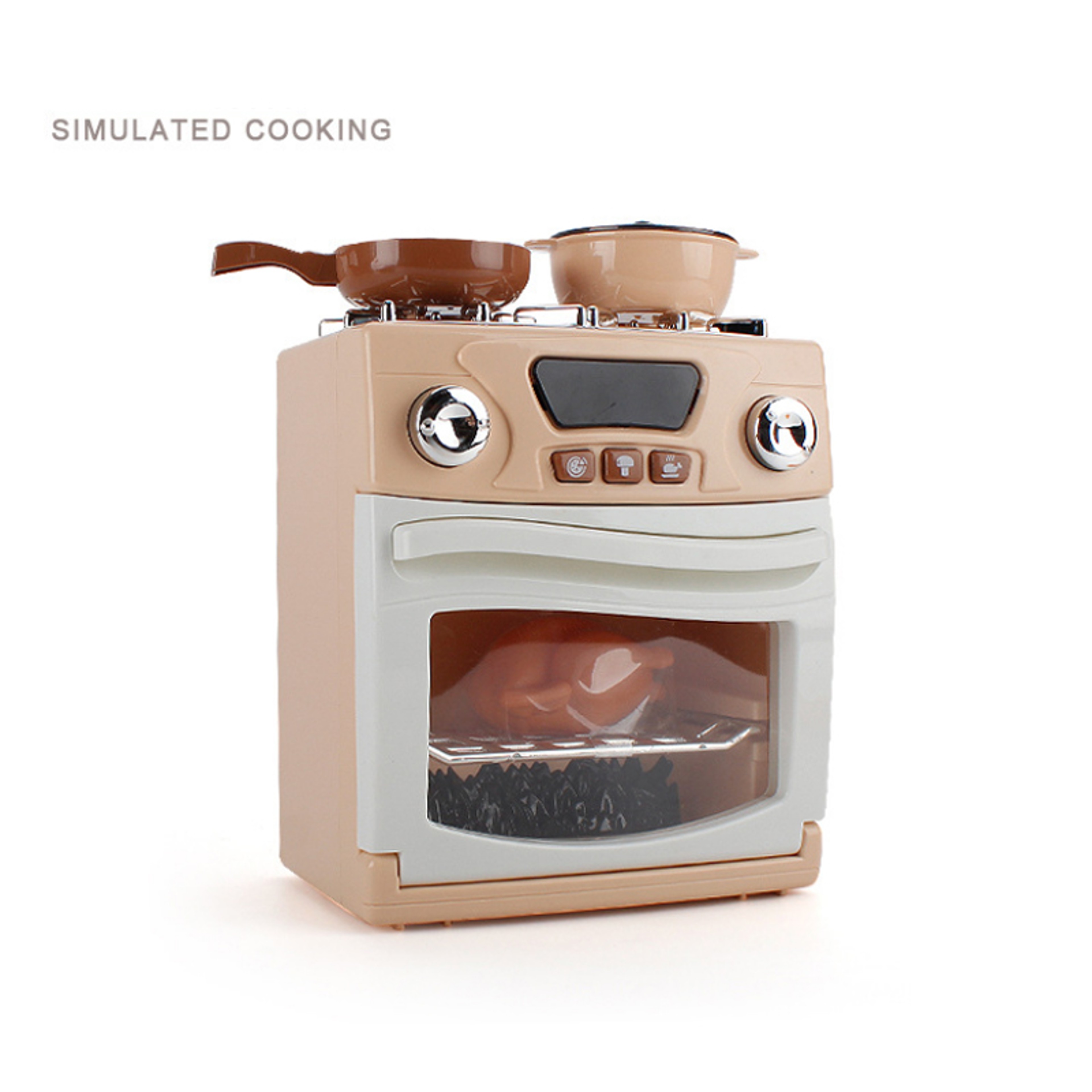Childrens Pretend Play Kitchen Set With Microwave Oven Educational Montessori Toy For Kids 5