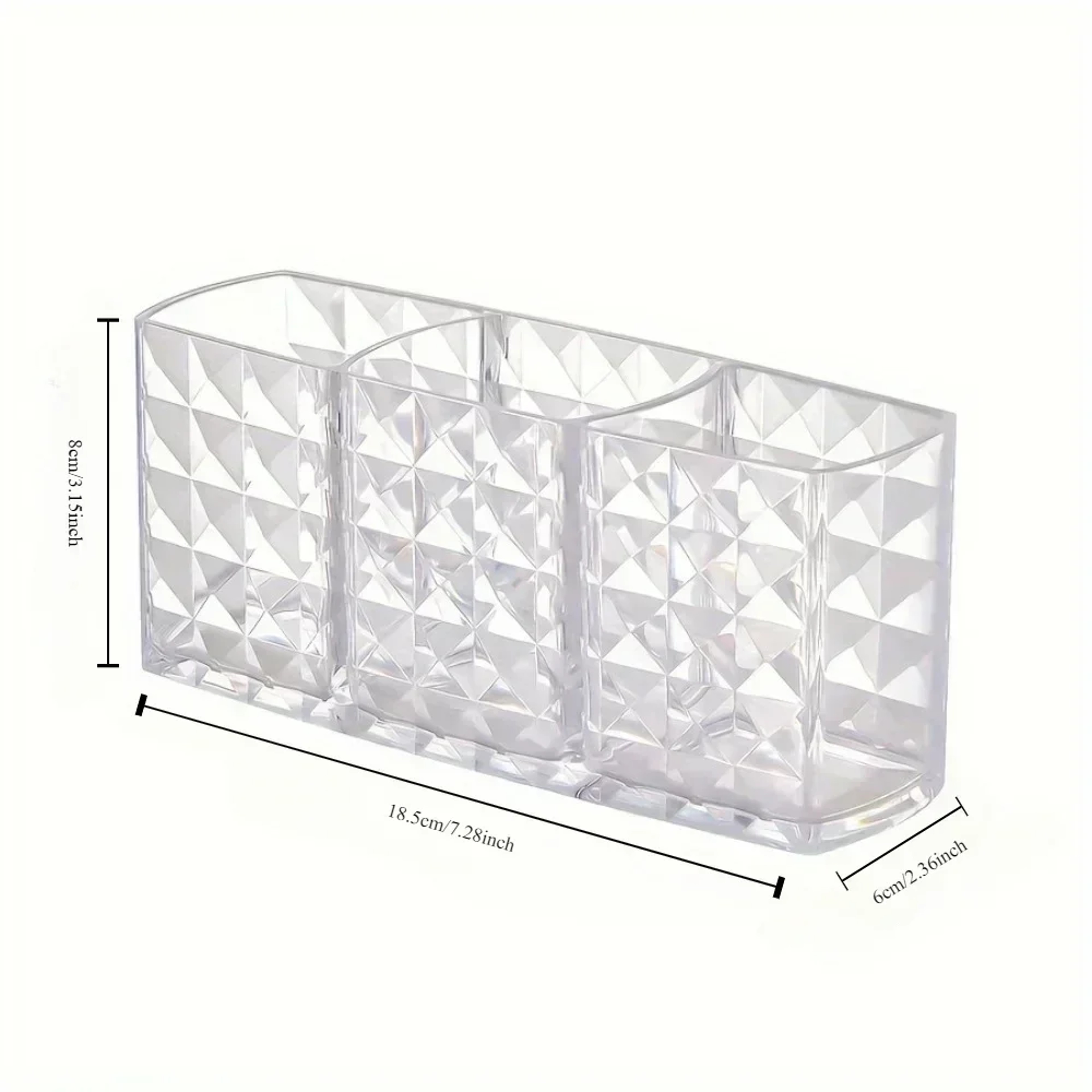 Clear Acrylic Makeup Organizer with Makeup Brush Holder and Lipstick Storage Vanity Display Box – view 6