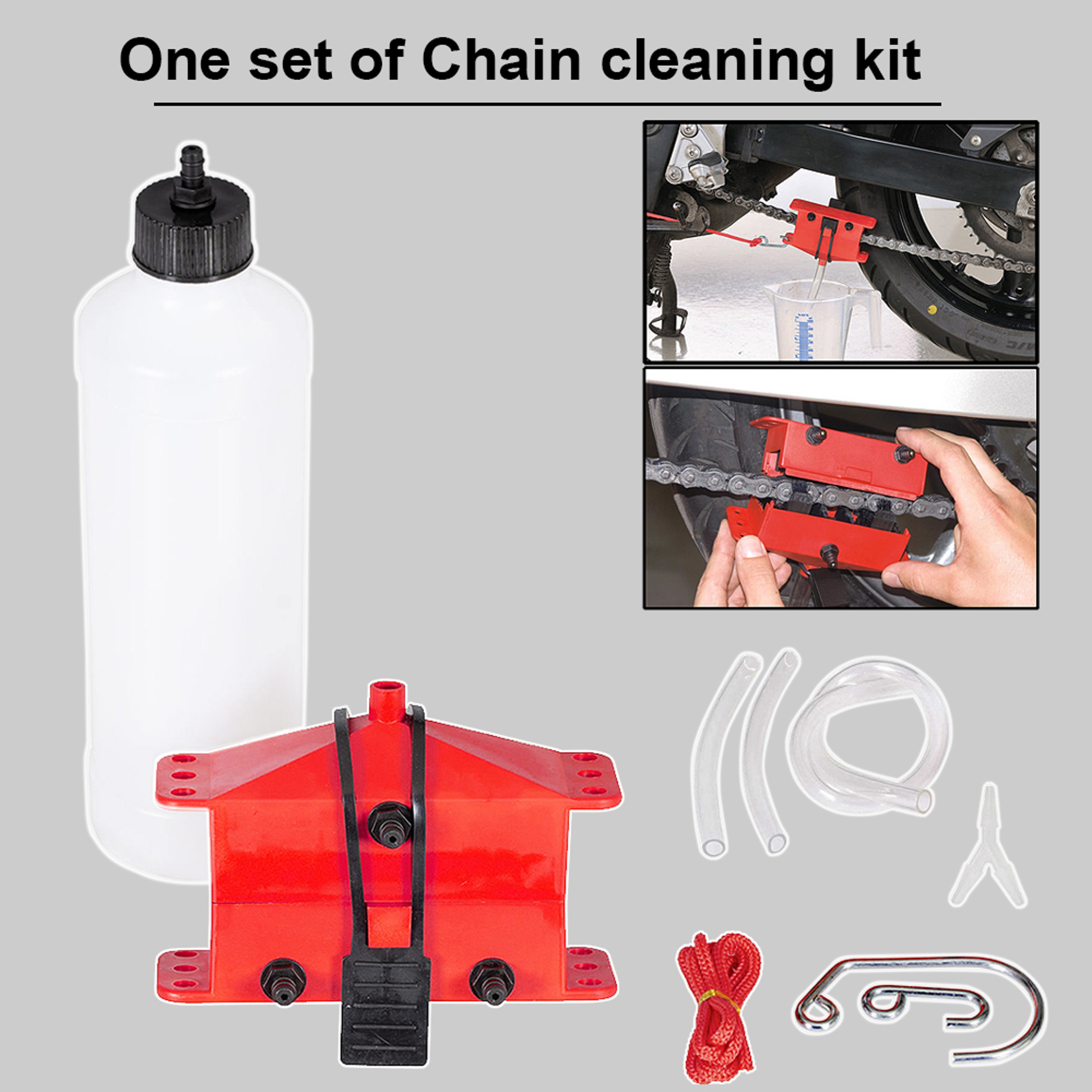 Portable Bicycle Chain Cleaner Kit With Brushes And Scrubber Bike Chain Cleaning Tool For Cycling M 1