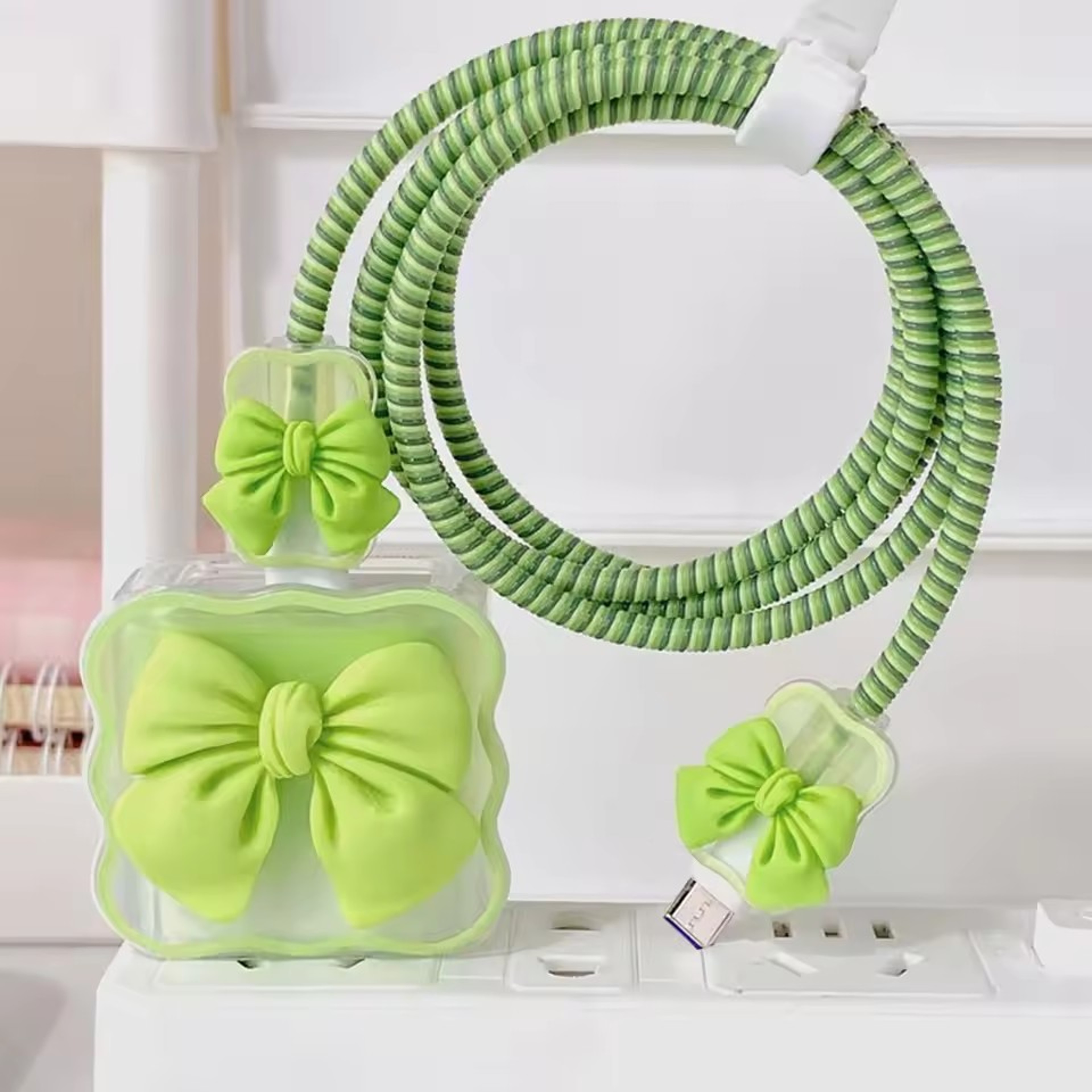 IPhone Charger Protector  Cable Organizer Cord Winder Kit 5