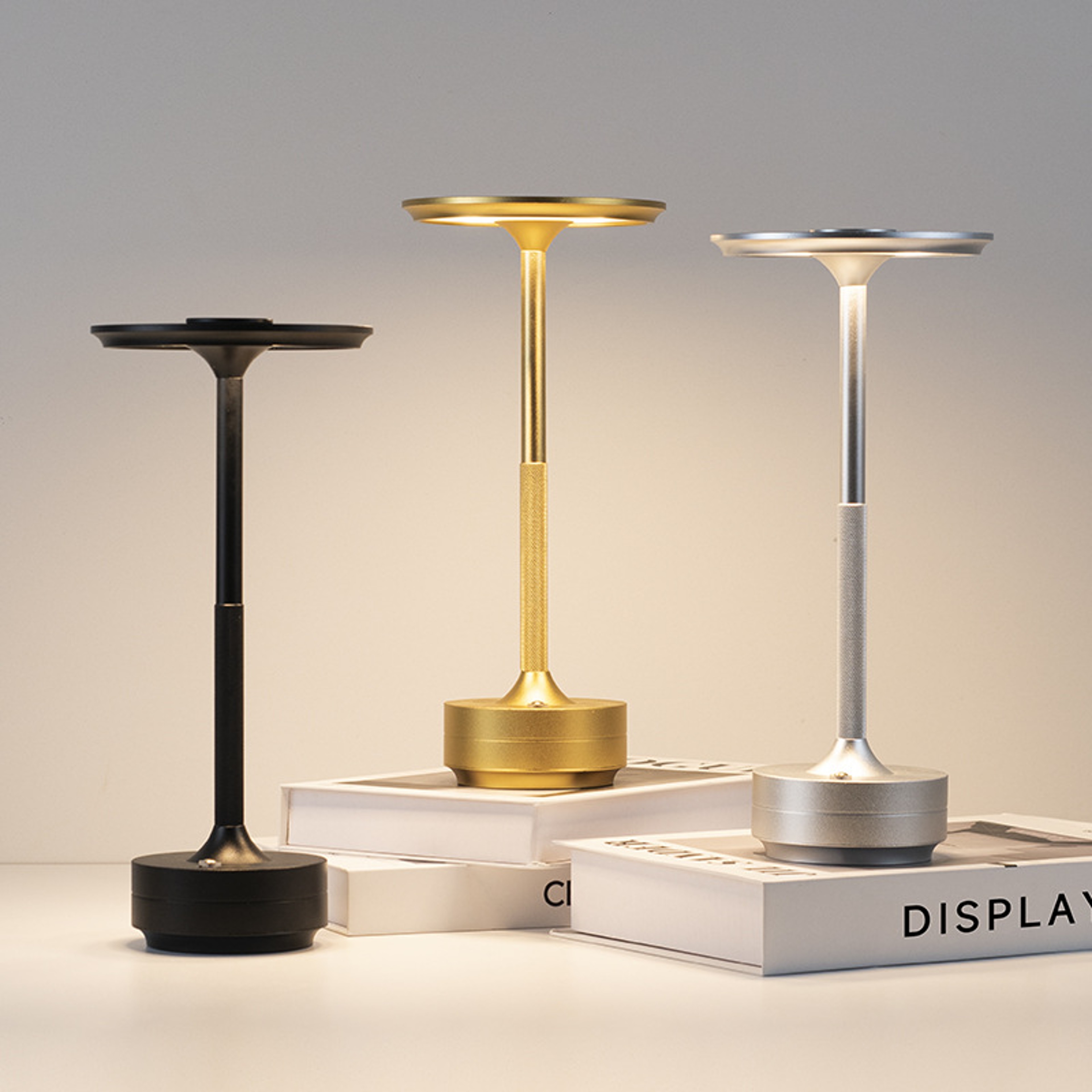 Portable Rechargeable LED Desk Lamp With Touch Dimming  USB Charging  Vintage Ambient Night Light 2