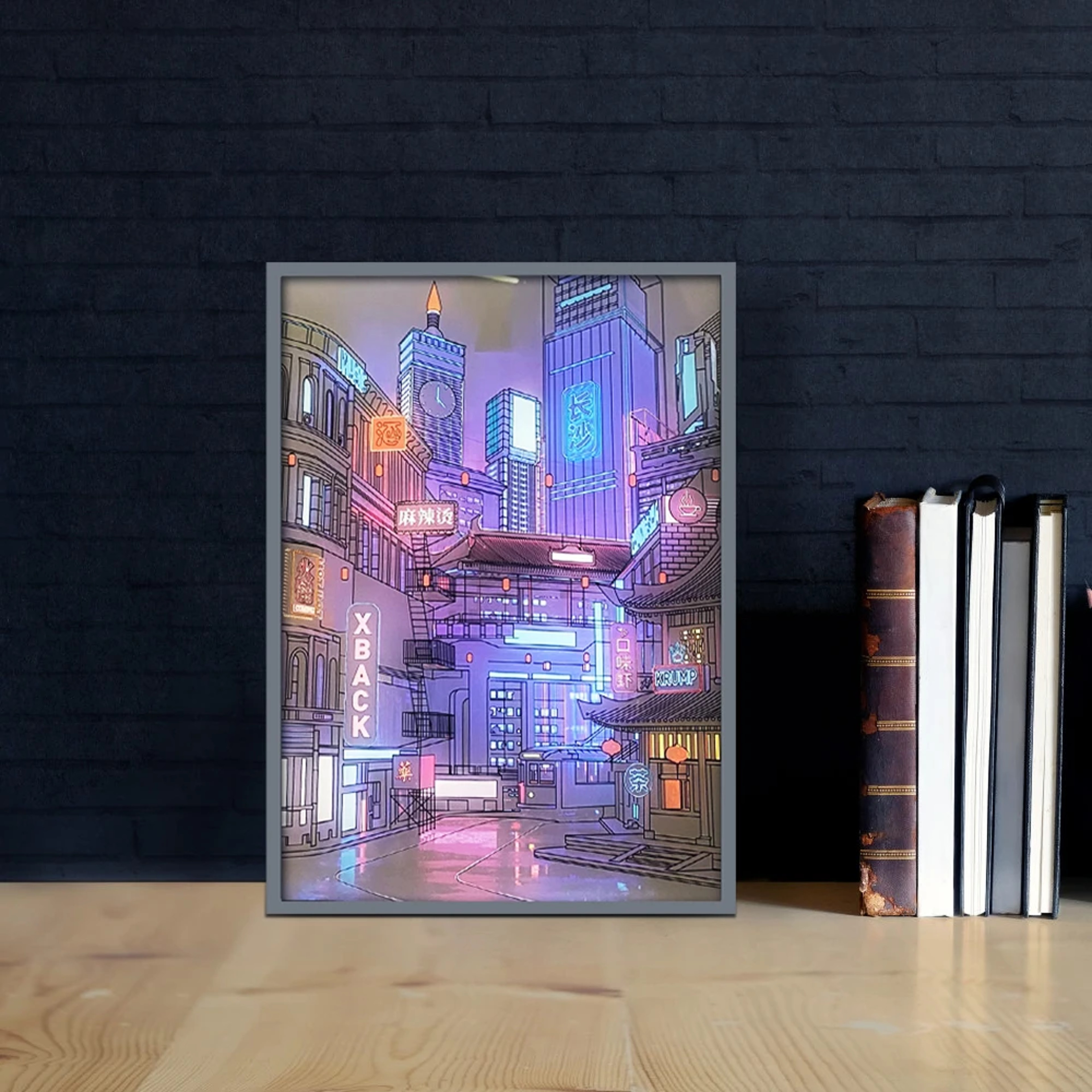 LED City Night View Lamp With USB Plug Romantic AnimeInspired Home Decoration 1