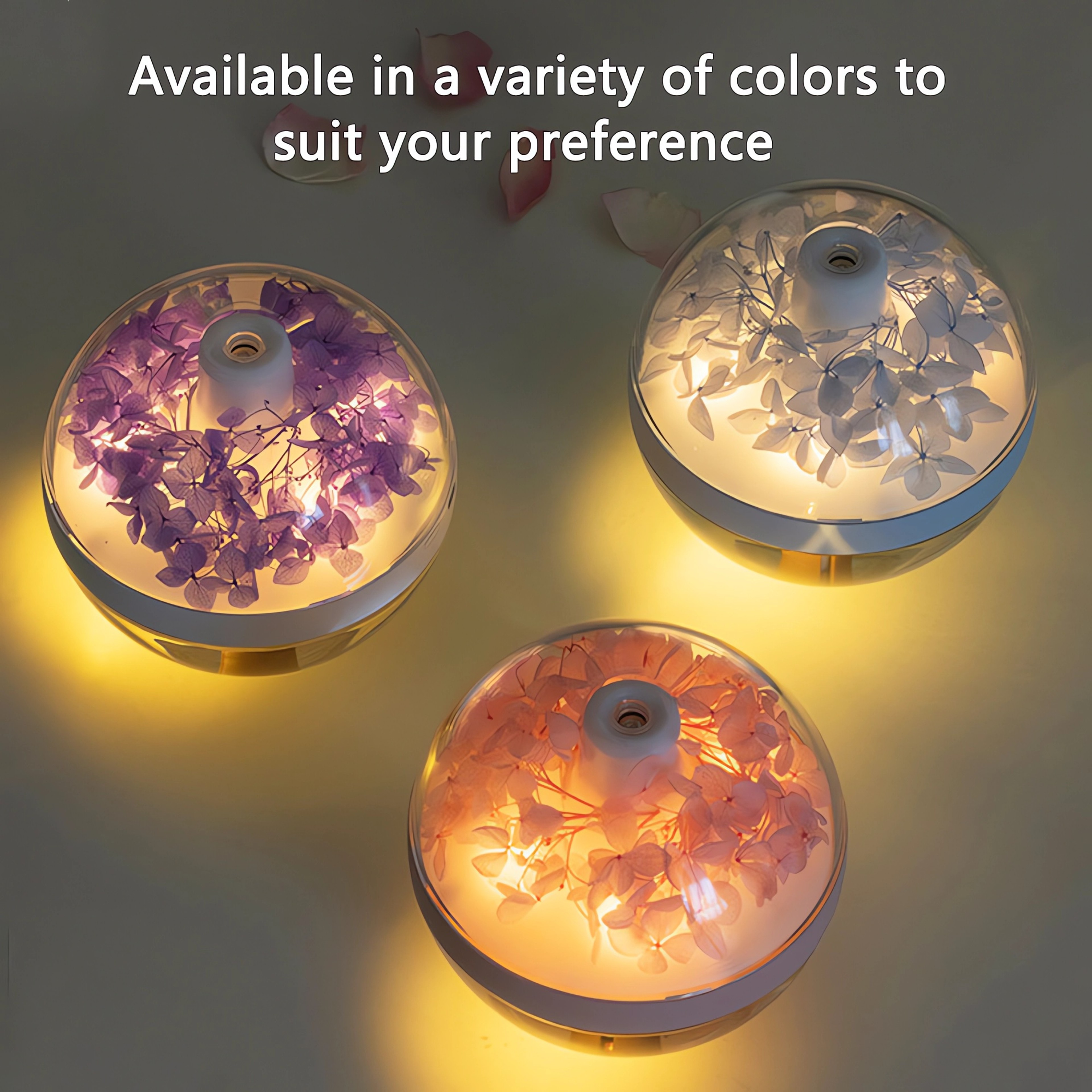 Eternal Flower Humidifier Diffuser With Atmosphere Light Mini USB Battery Charger Creative Gift For 3