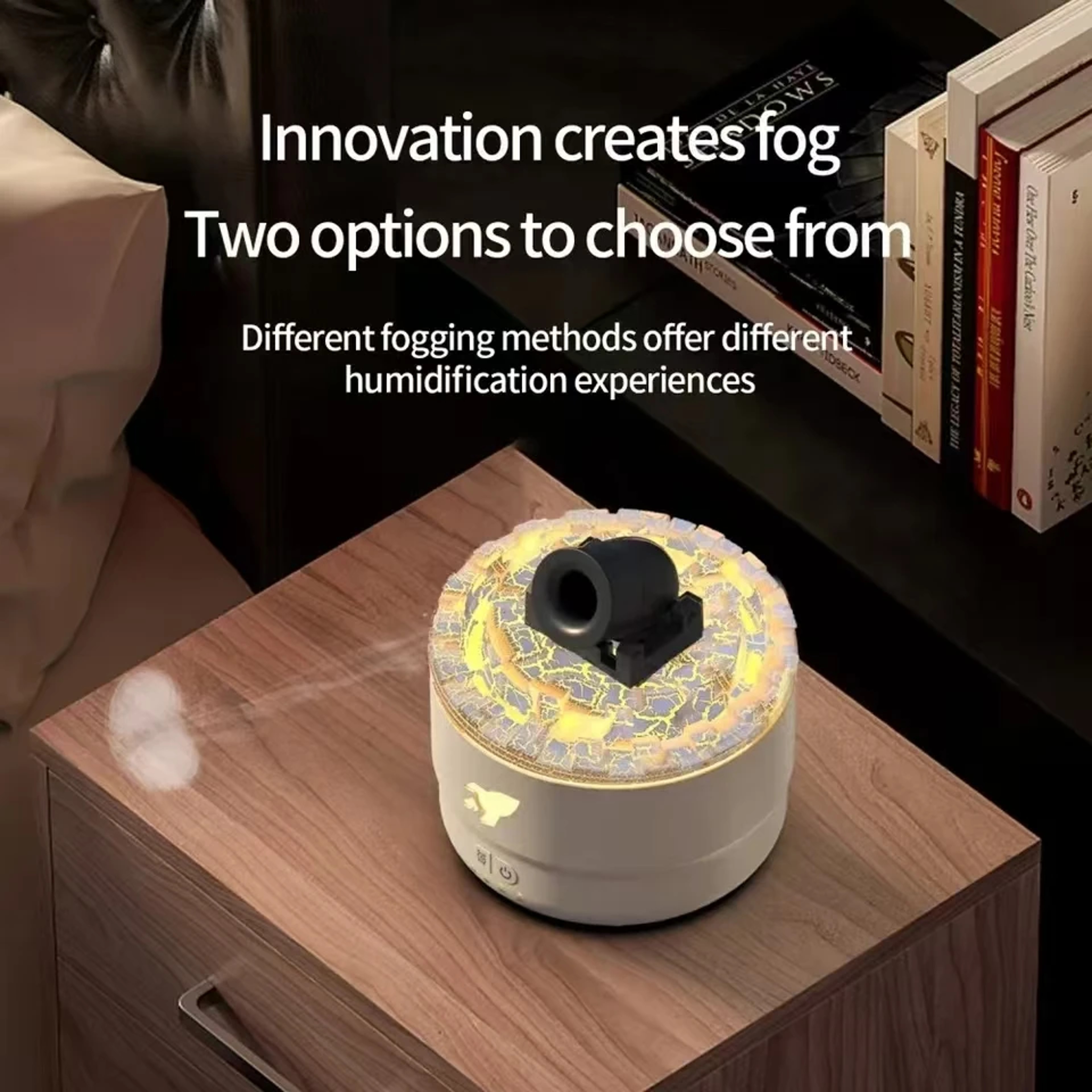 Cannon Jellyfish Essential Oil Diffuser With 7Color Night Light  Ultrasonic Humidifier 2