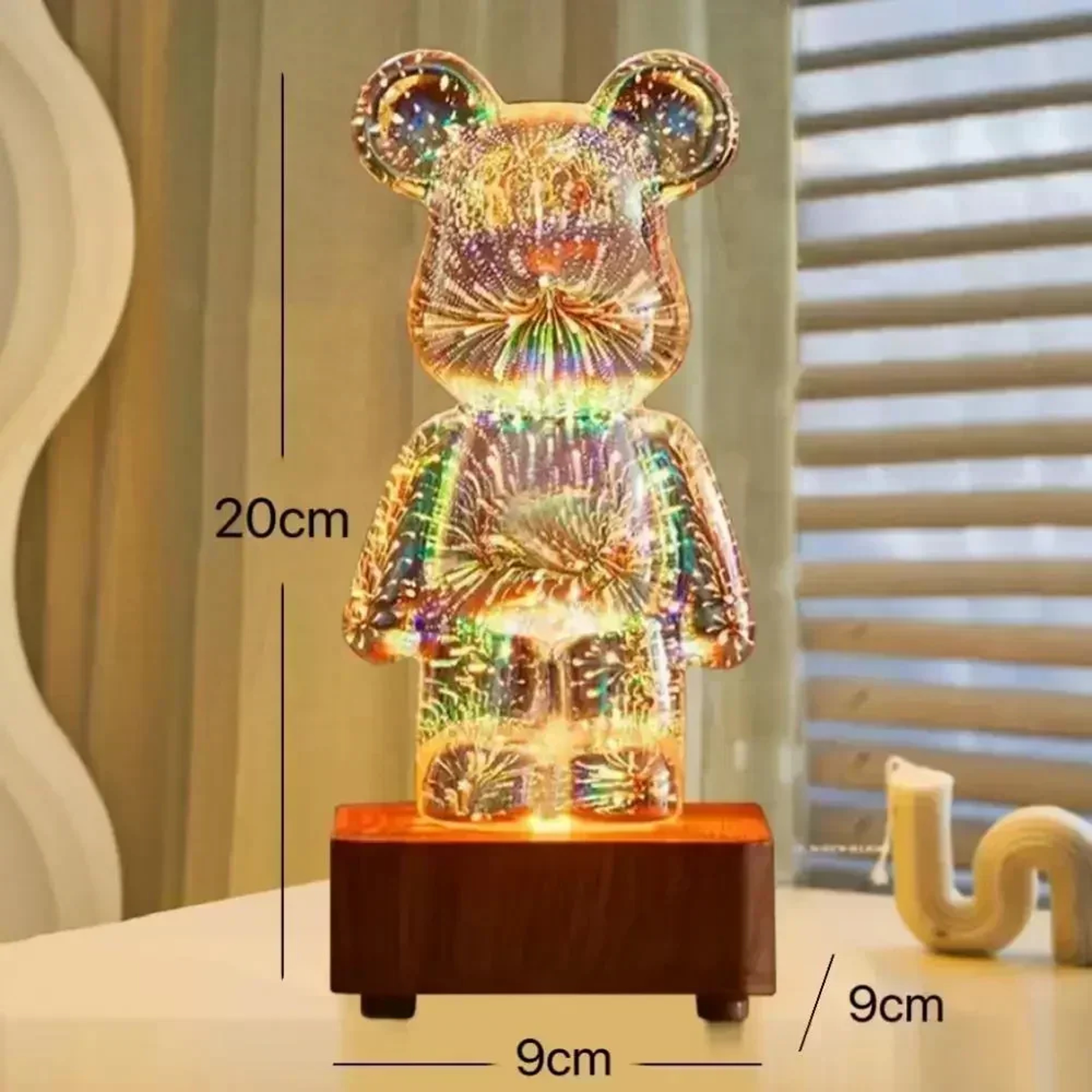 LED 3D Bear Night Light USB Nightlight For Kids Bedroom  Room Decoration 1