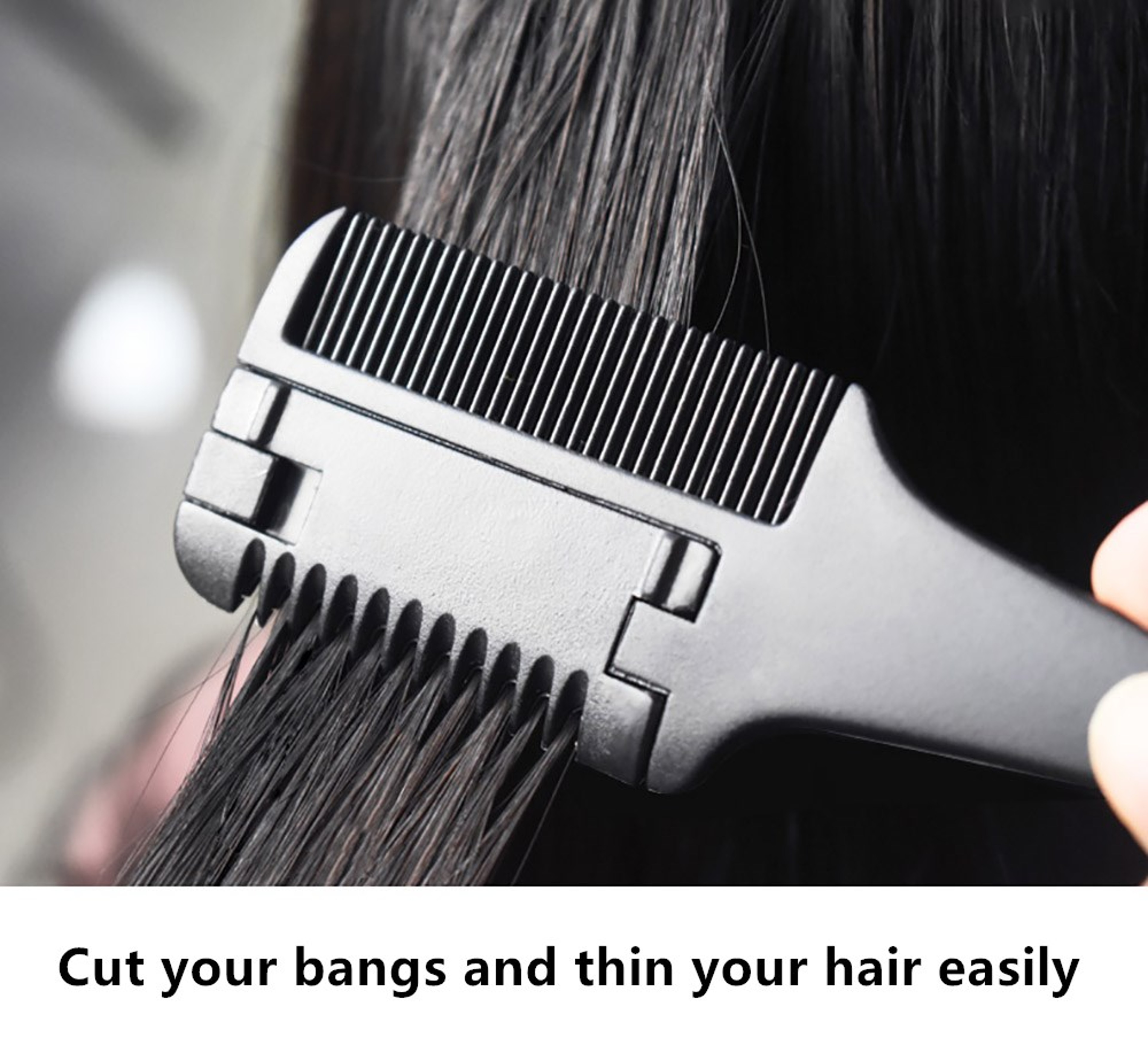 Carbon Fiber Hair Comb With Razor Blades Professional Salon Hairdressing Brush For DIY Styling 3