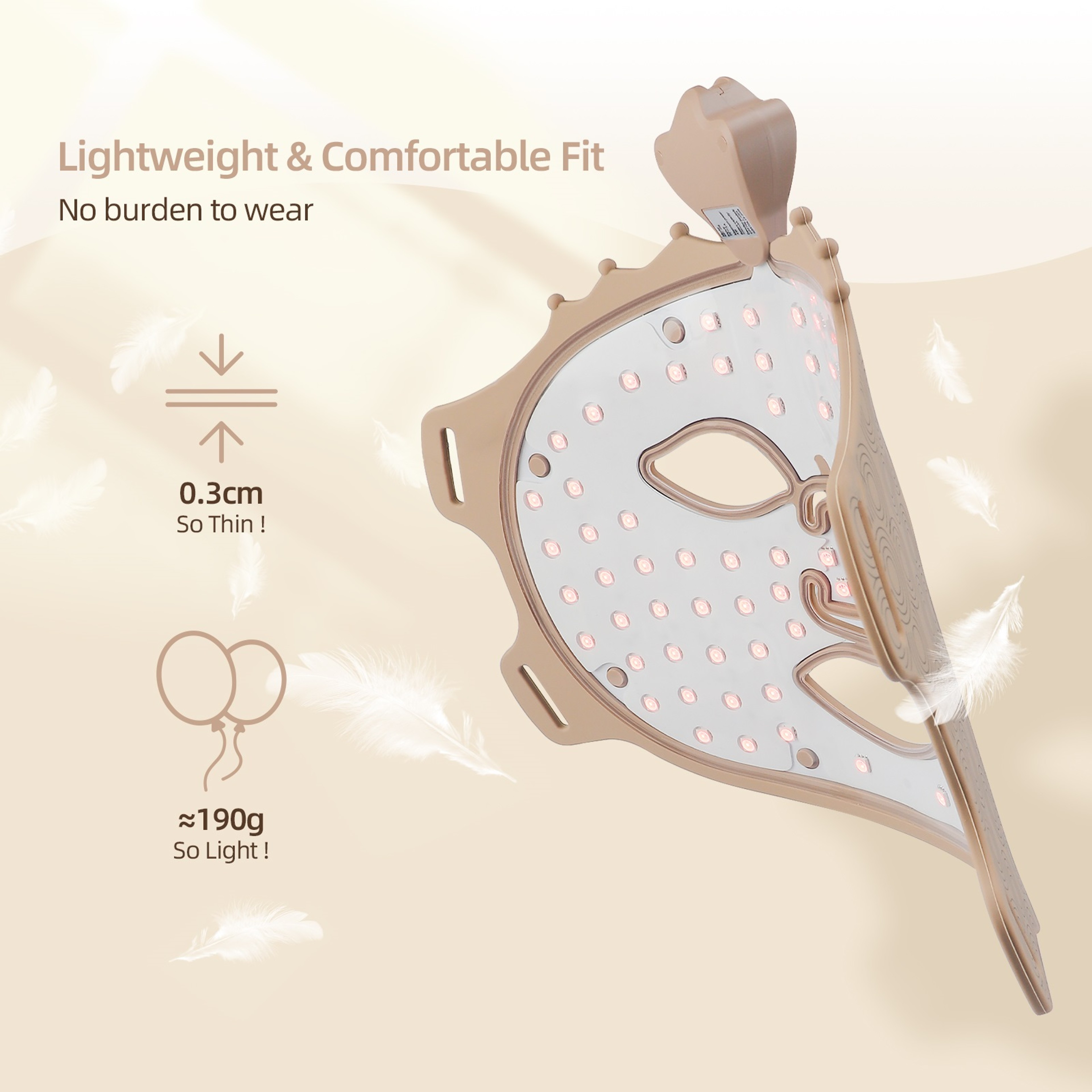 LED Face Mask, Advanced Red Light Therapy for Skin Rejuvenation, Anti-Aging & Acne Treatment – view 4