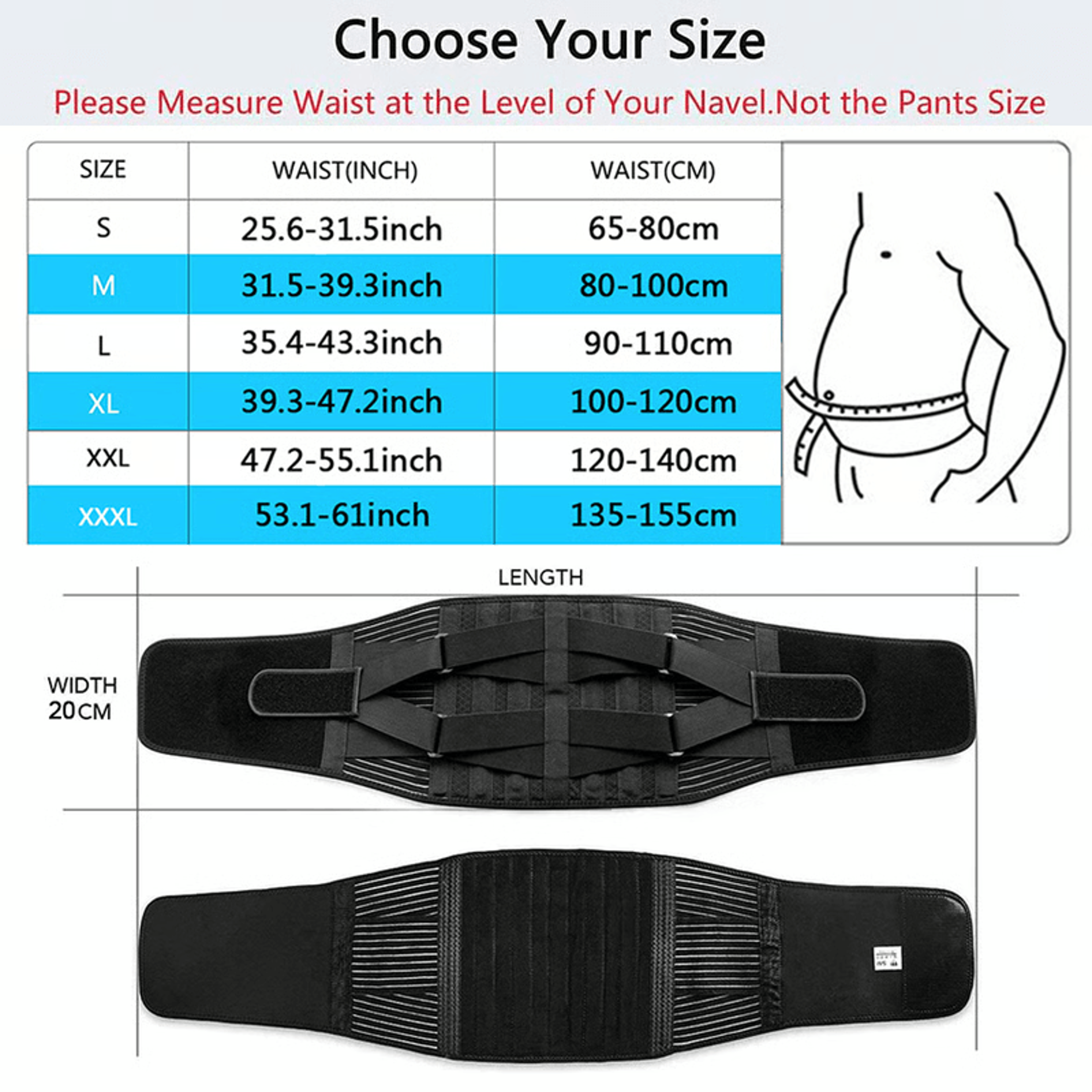 Double Pull Back Lumbar Support Belt, Orthopedic Waist Trainer Brace for Men & Women, Back Pain Relief – view 8