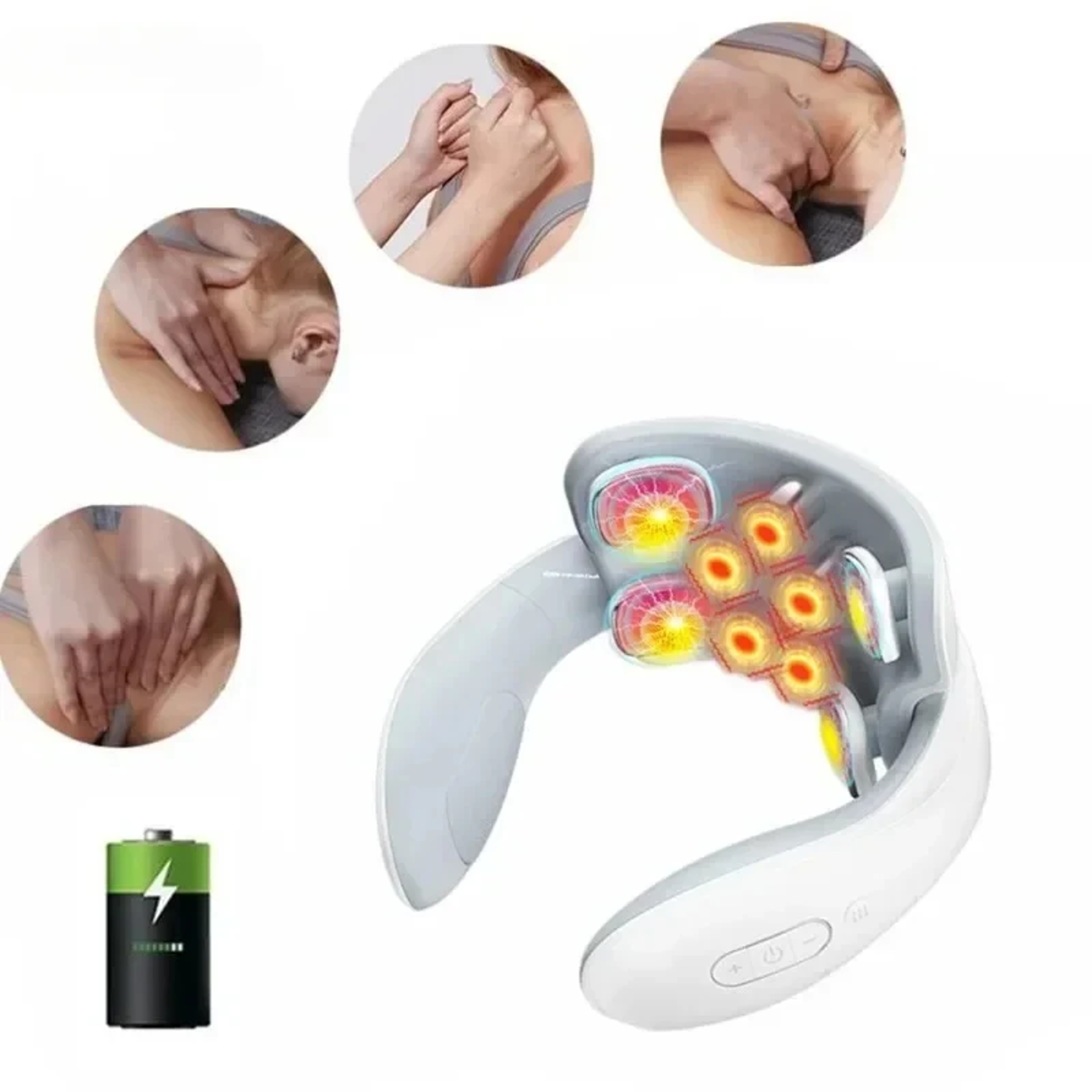 Smart Neck And Back Massager Heating Vibrating Device For Shoulder And Cervical Spine Pain Relief 1