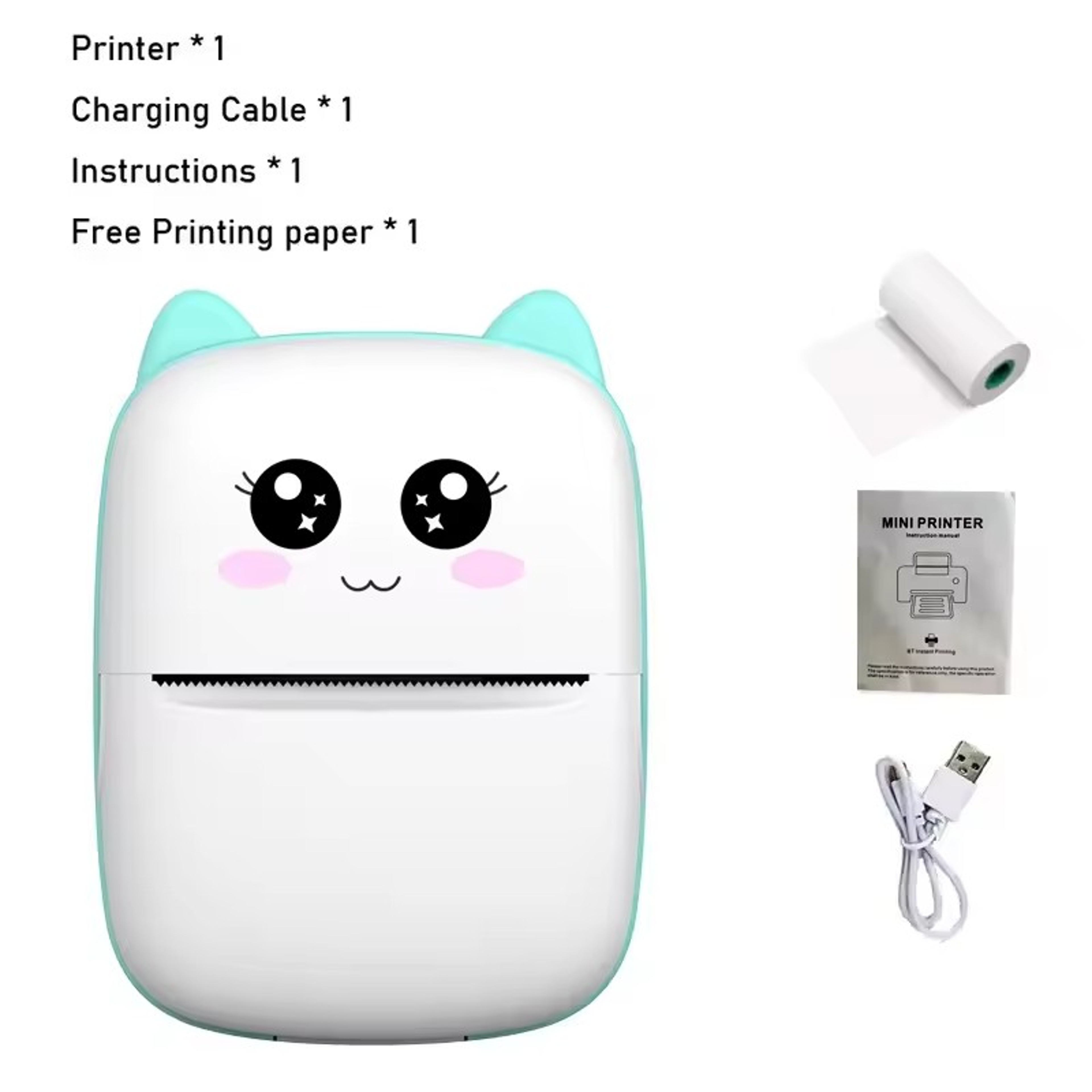 Mini Cat Portable Thermal Printer Wireless Bluetooth Printer For Photos And Labels 8
