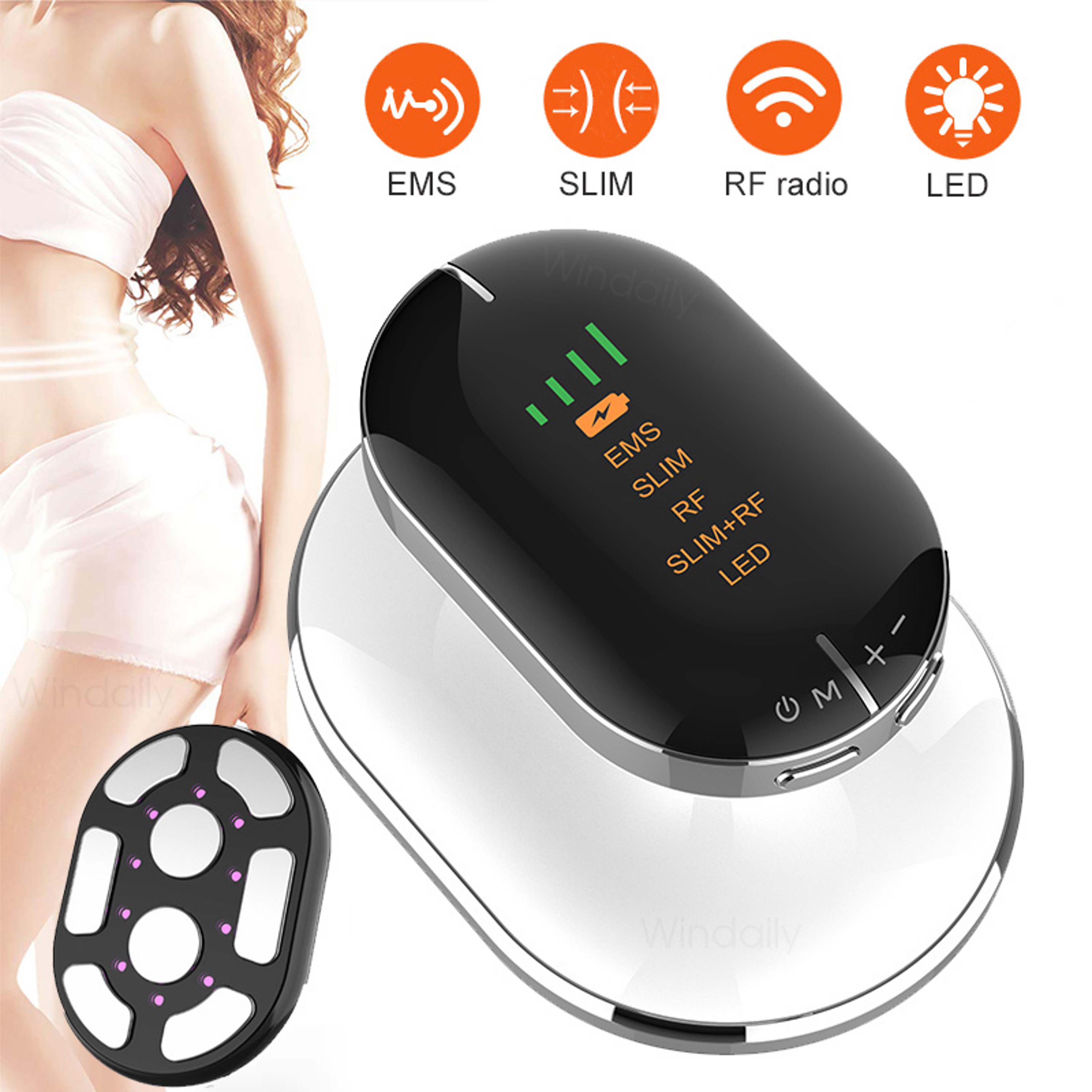 EMS  RF Body Slimming Machine Fat Burner And Cellulite Massager With LED Light Therapy For Weight L 1