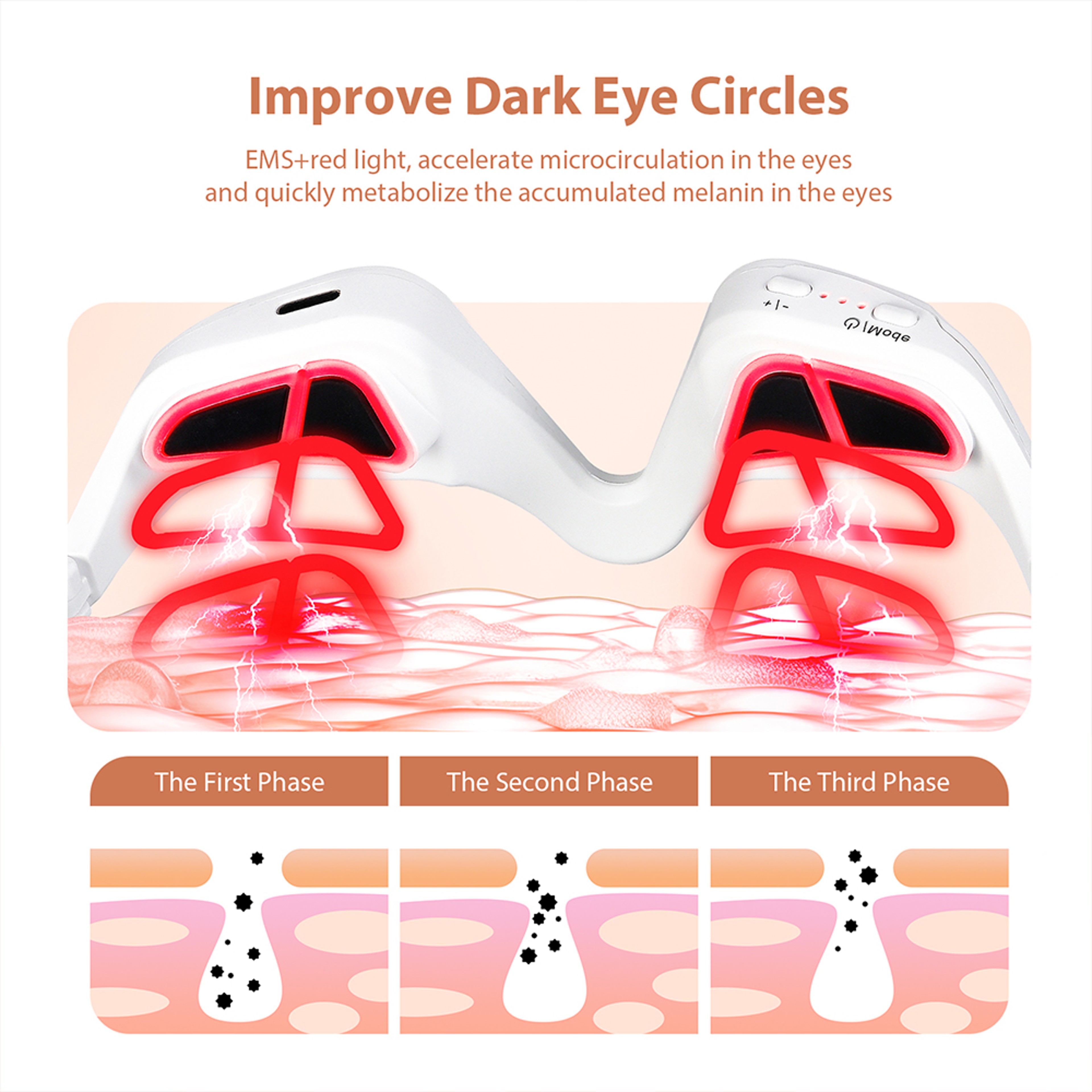 Electric Eye Massager Glasses for Eye Fatigue Relief and Relaxation – view 3