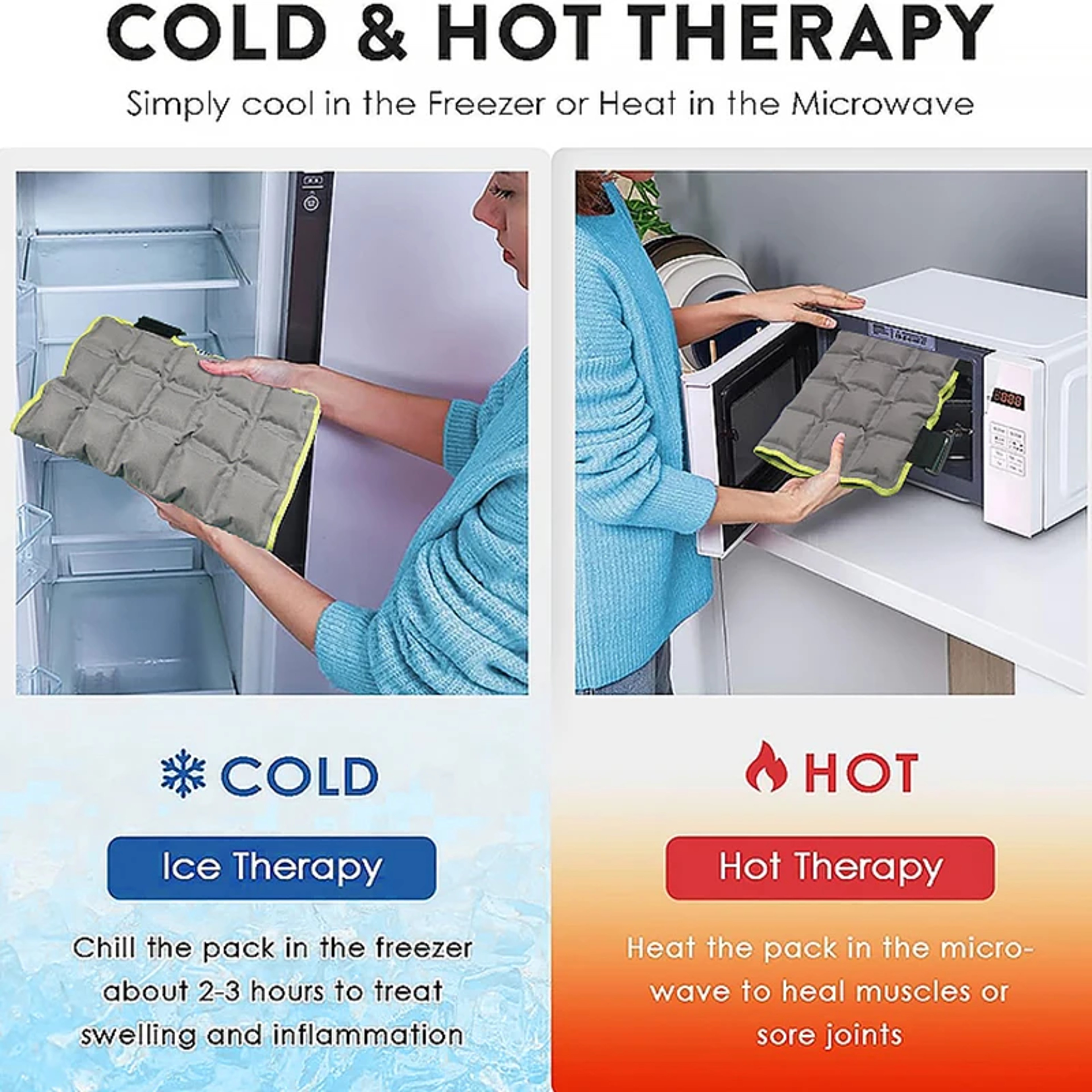 Hot Cold Knee Ice Pack Wrap For Injuries And Sports Recovery Knee Pain Relief Wrap 4