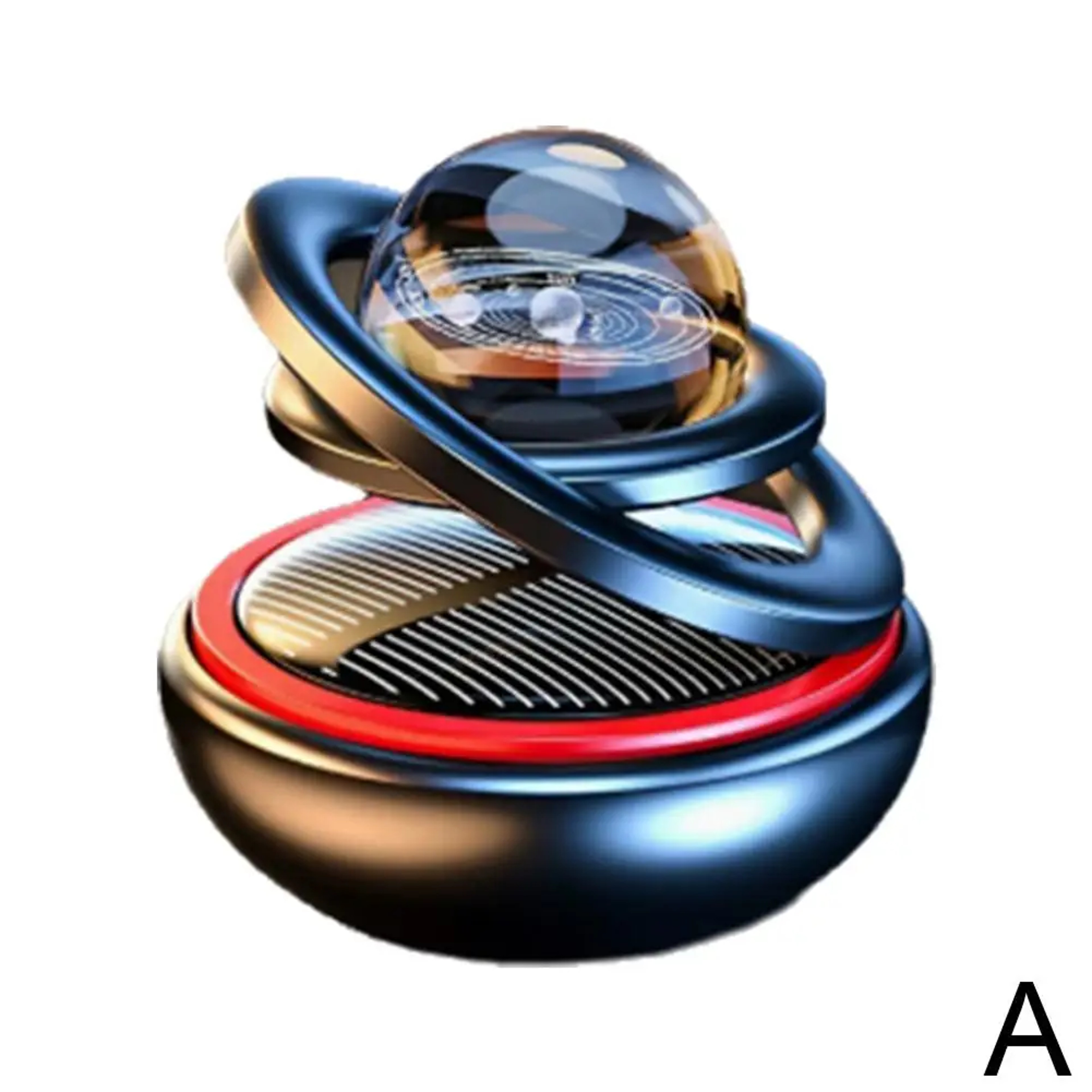 SolarPowered Aromatherapy Star Ball Rotating Car Ornament For Relaxation  Ambiance 5