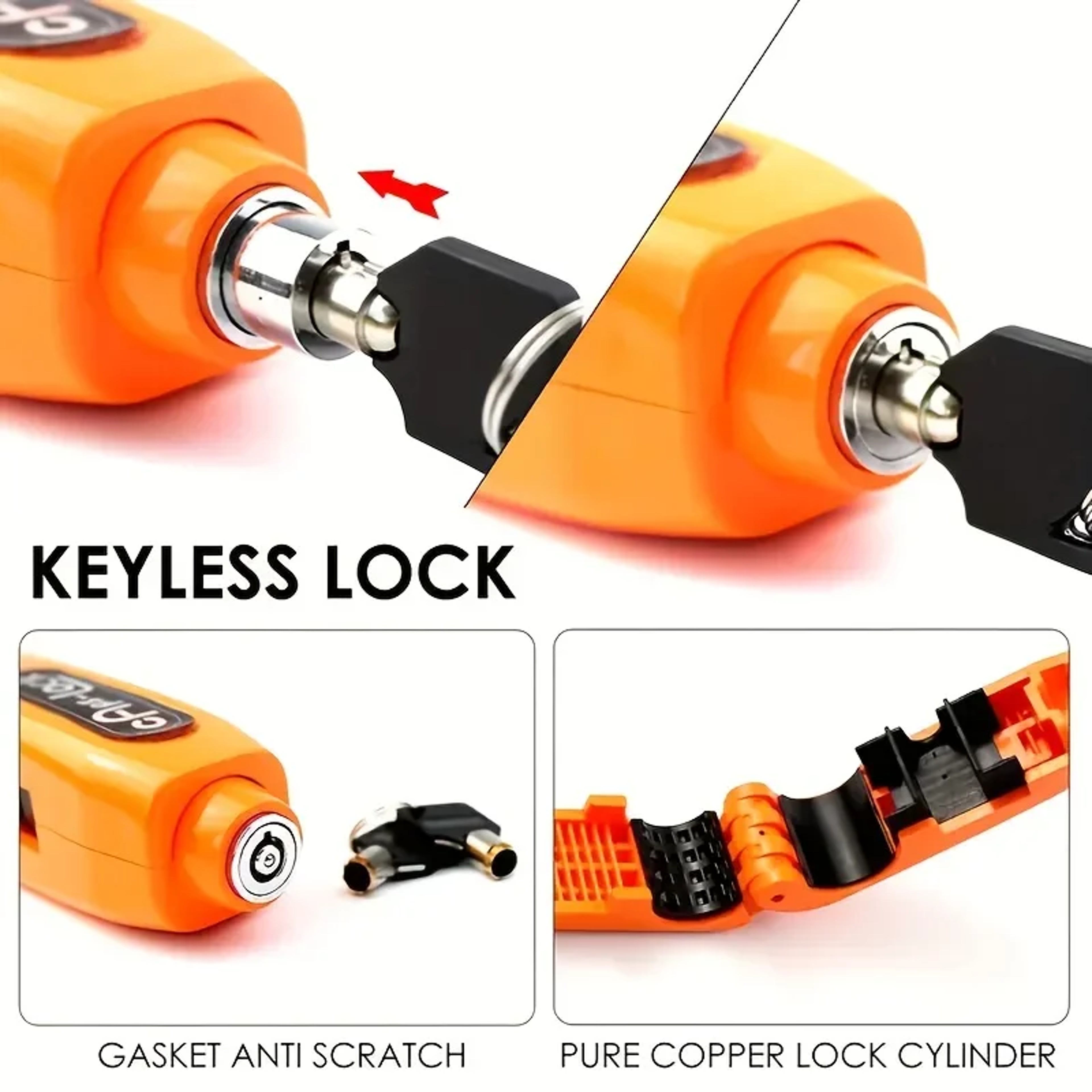 Mini Electric Vehicle AntiTheft Lock Set Bicycle Brake Handlebar Grip Throttle Lock For Scooters An 4