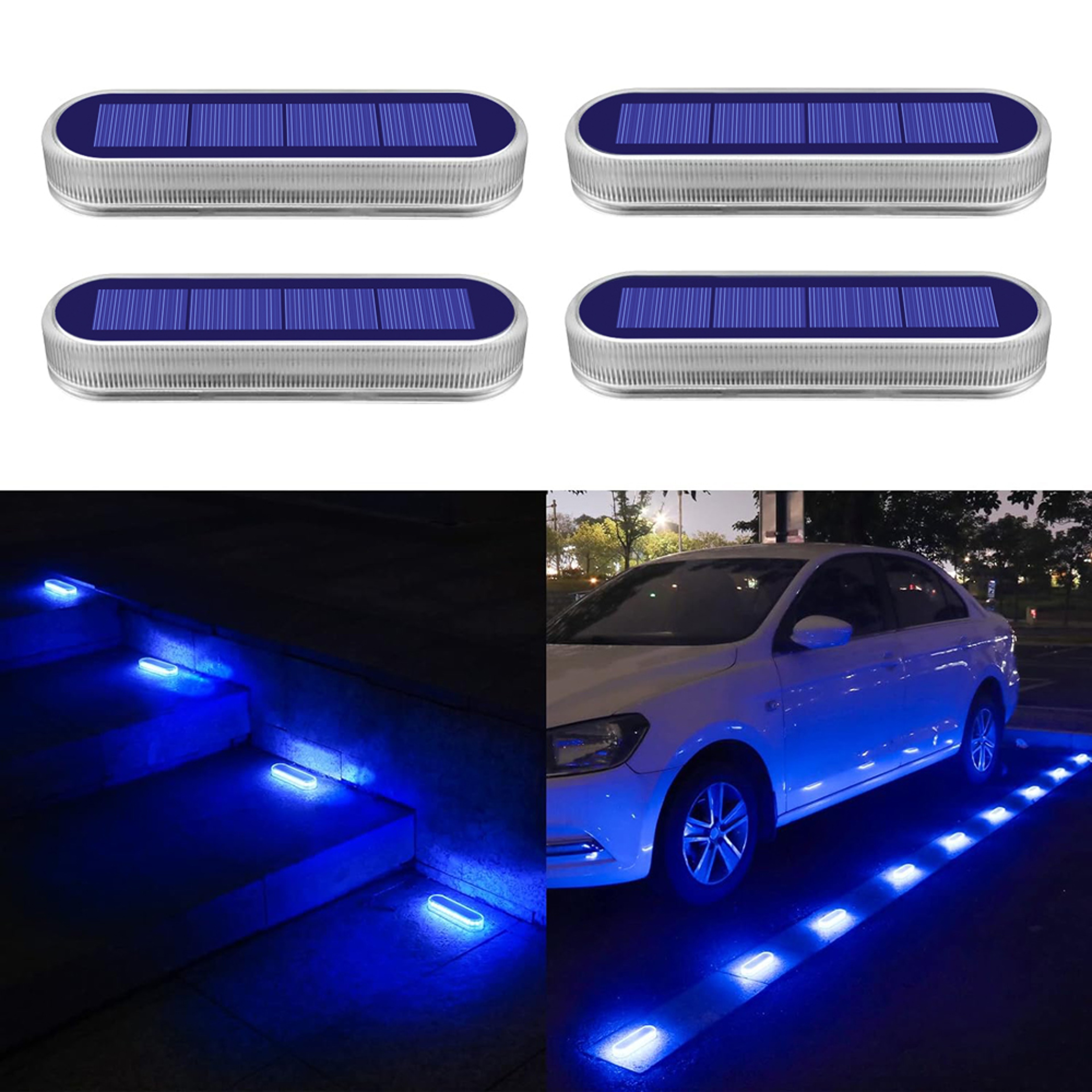 Waterproof LED Outdoor Lighting for Steps, Docks, and Driveways, IP68 Wireless, Solar-Powered – view 1