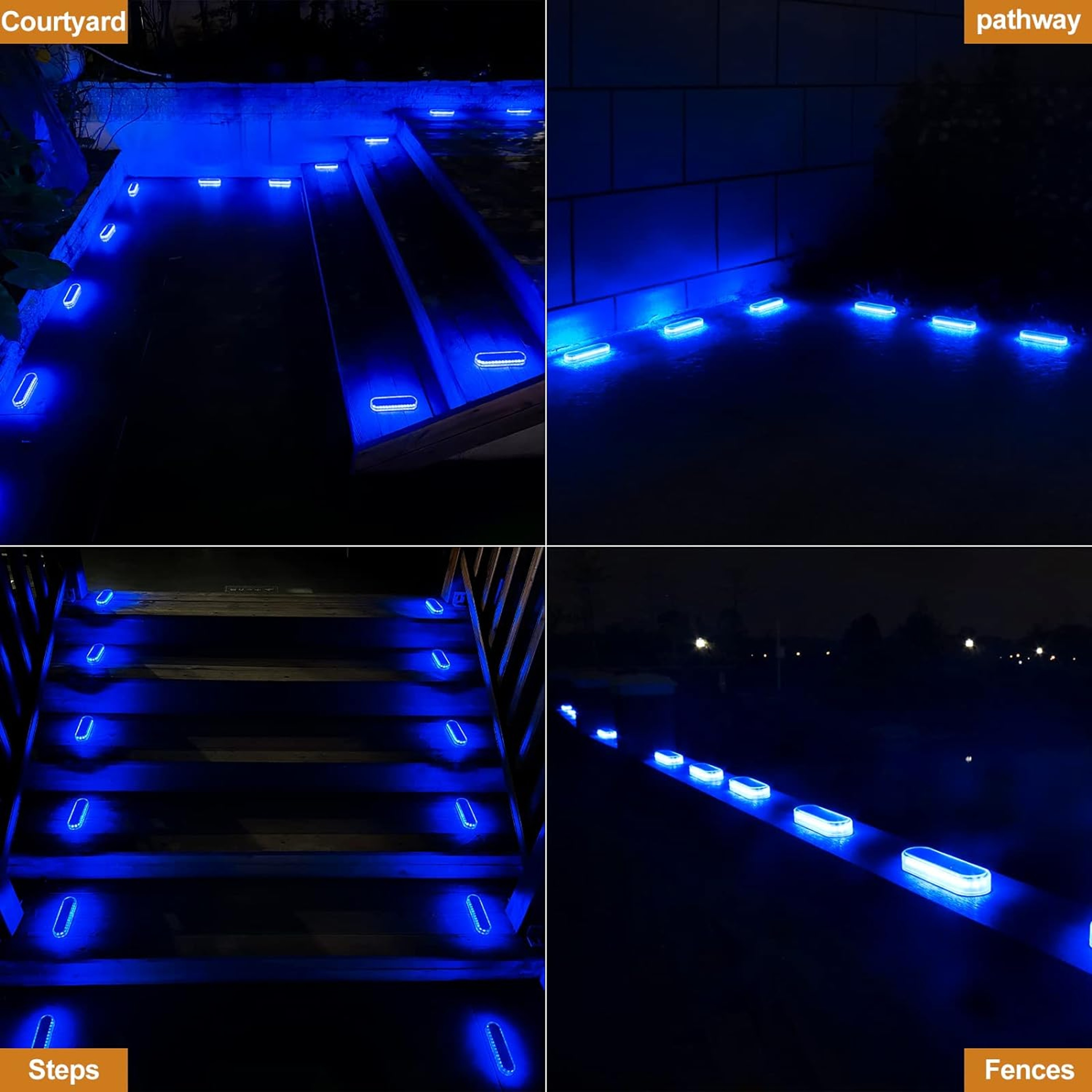 Waterproof LED Outdoor Lighting for Steps, Docks, and Driveways, IP68 Wireless, Solar-Powered – view 5