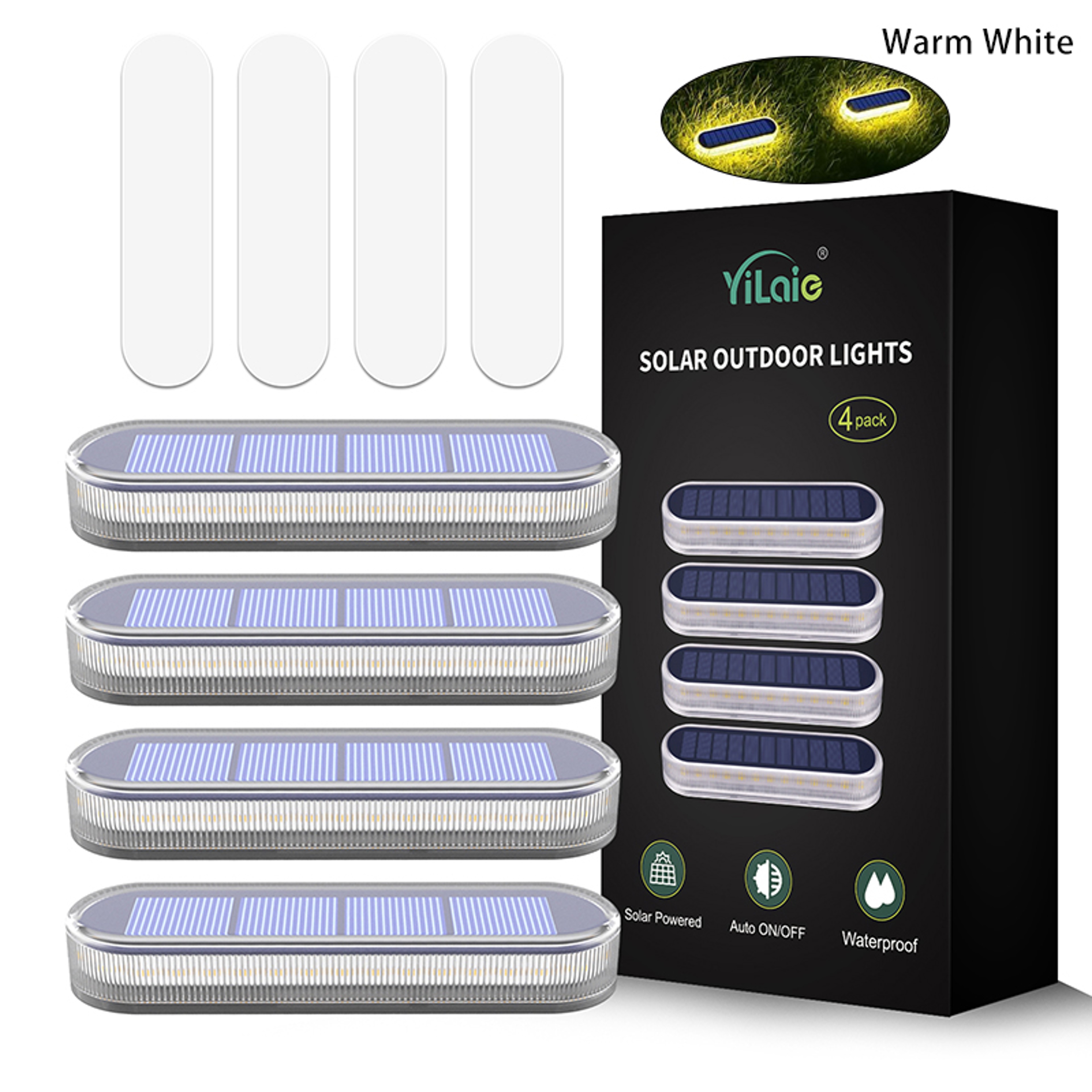 Waterproof LED Outdoor Lighting for Steps, Docks, and Driveways, IP68 Wireless, Solar-Powered – view 8