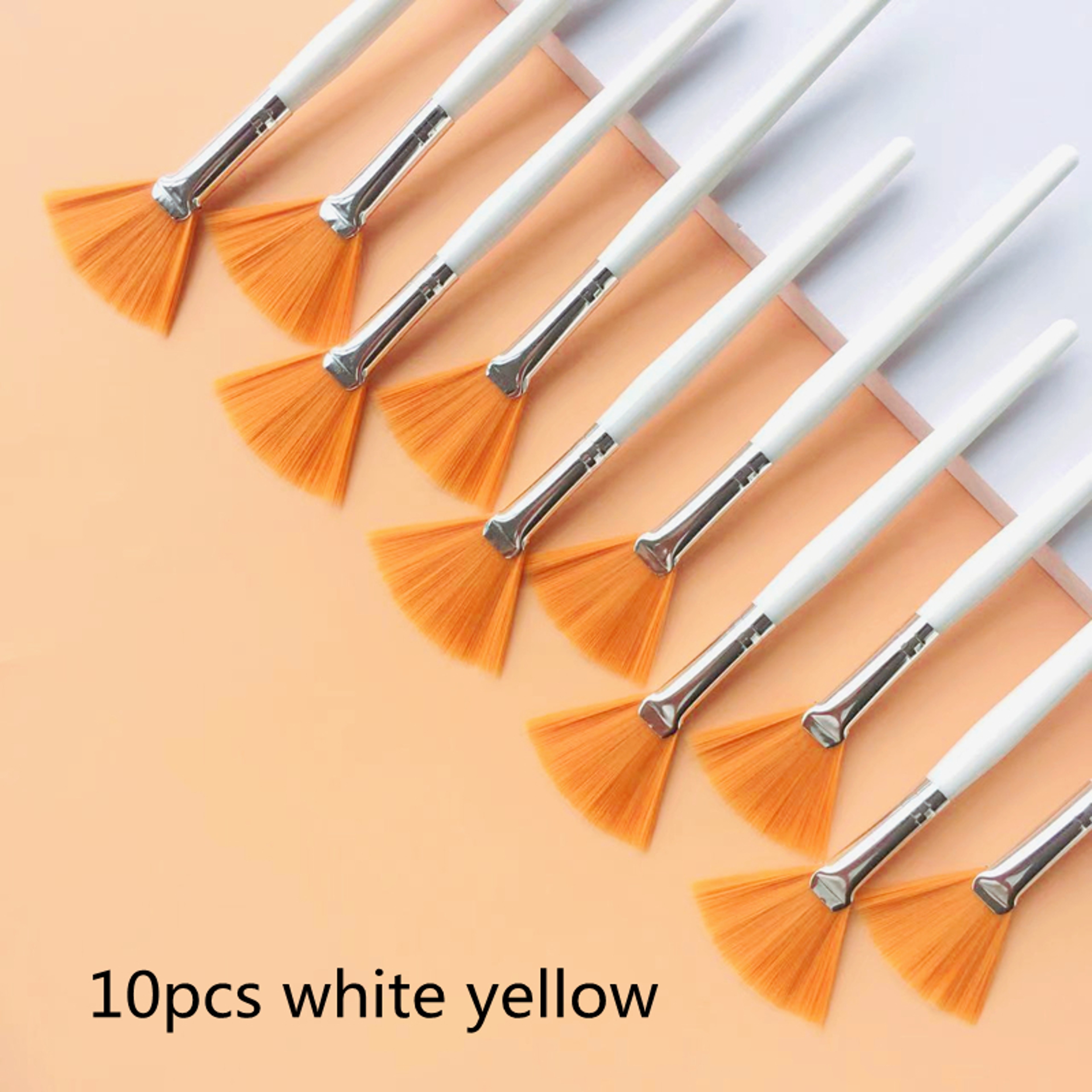 FanShaped Foundation Makeup Brush Set Multifunctional Beauty Tool For Facial Masks Essential Oils A 7
