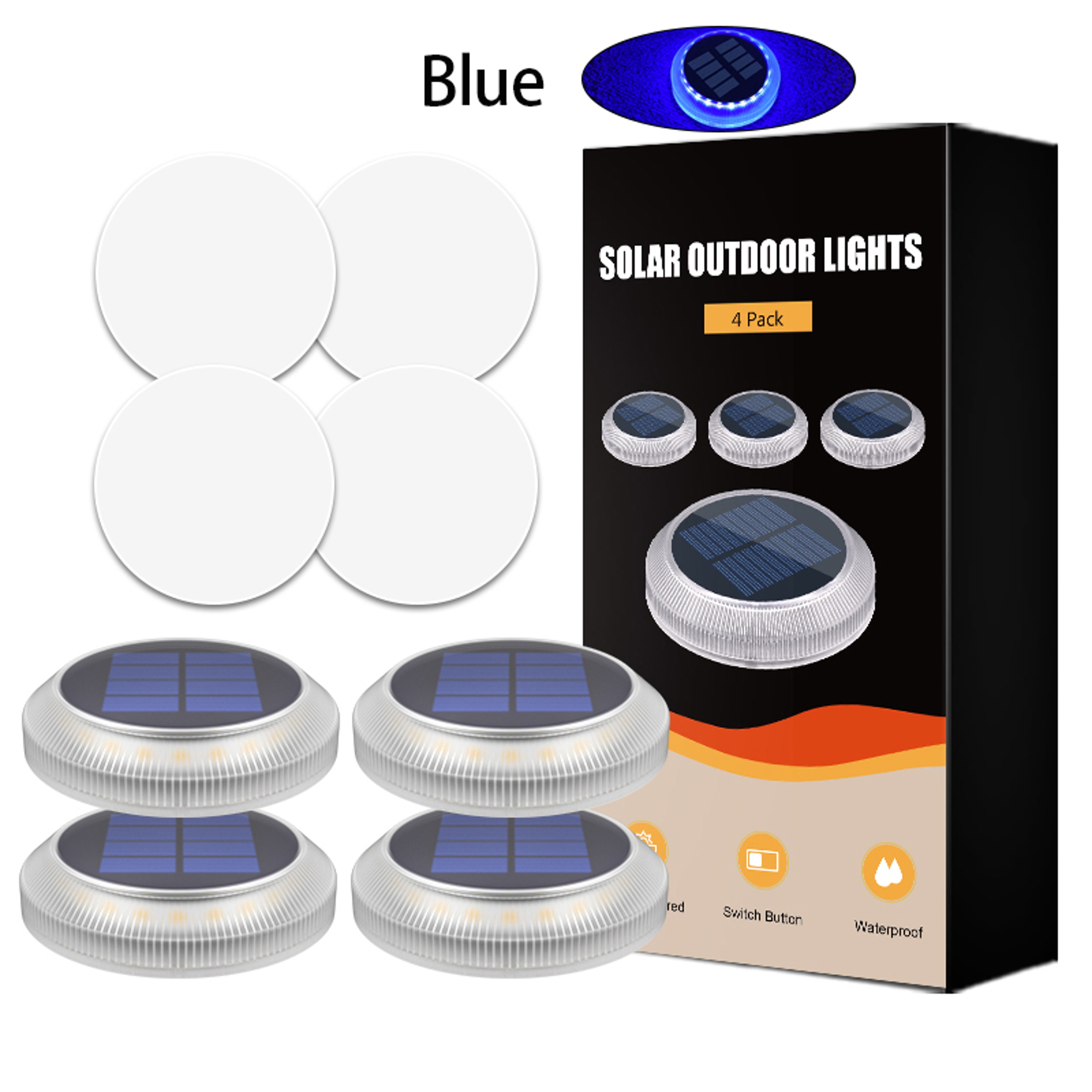 Waterproof LED Solar Step Lights for Outdoor Deck, Pathway, and Yard – view 9