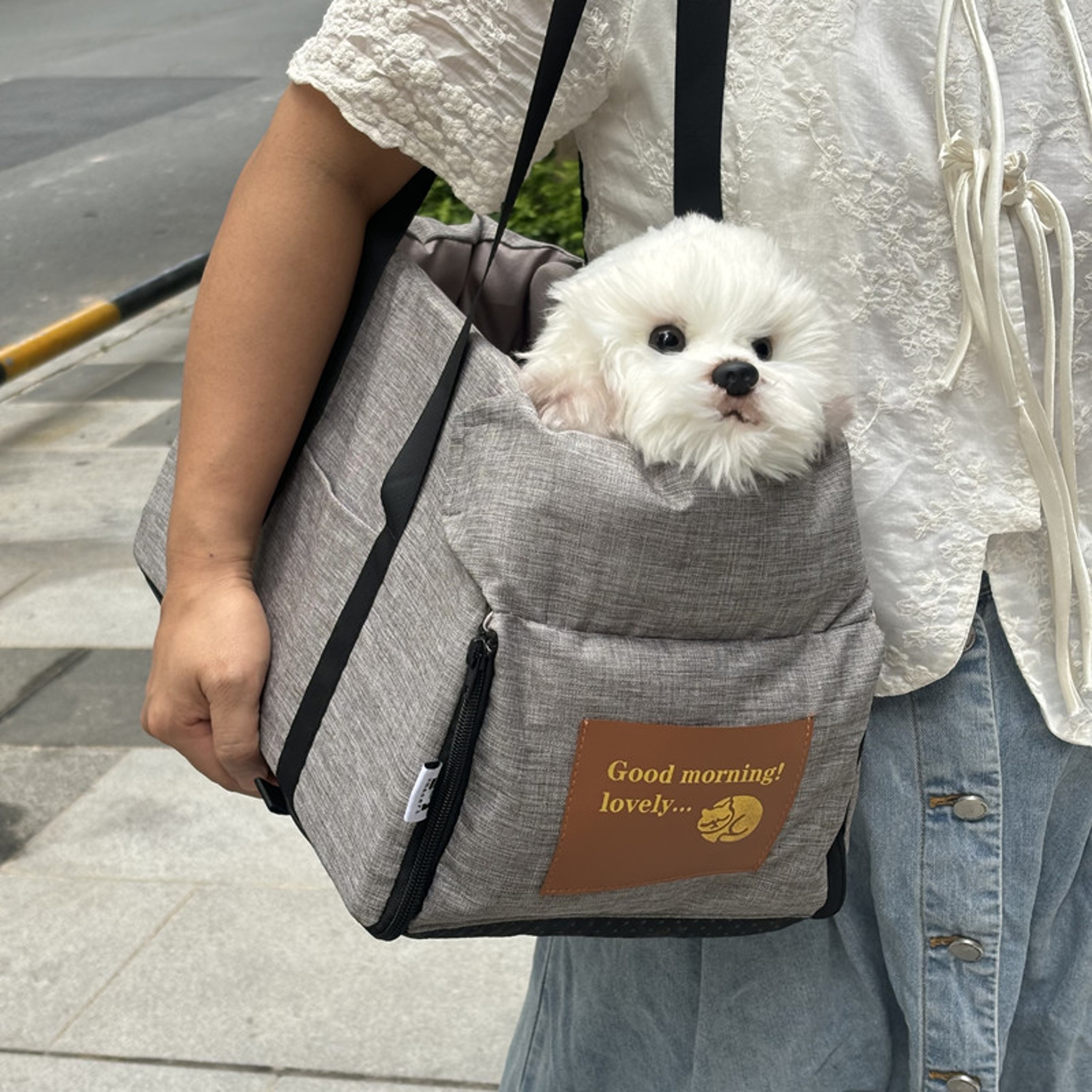 Portable Dog Car Seat Bed For Small Dogs  Cats Safety Travel Bag For Car Rides 1