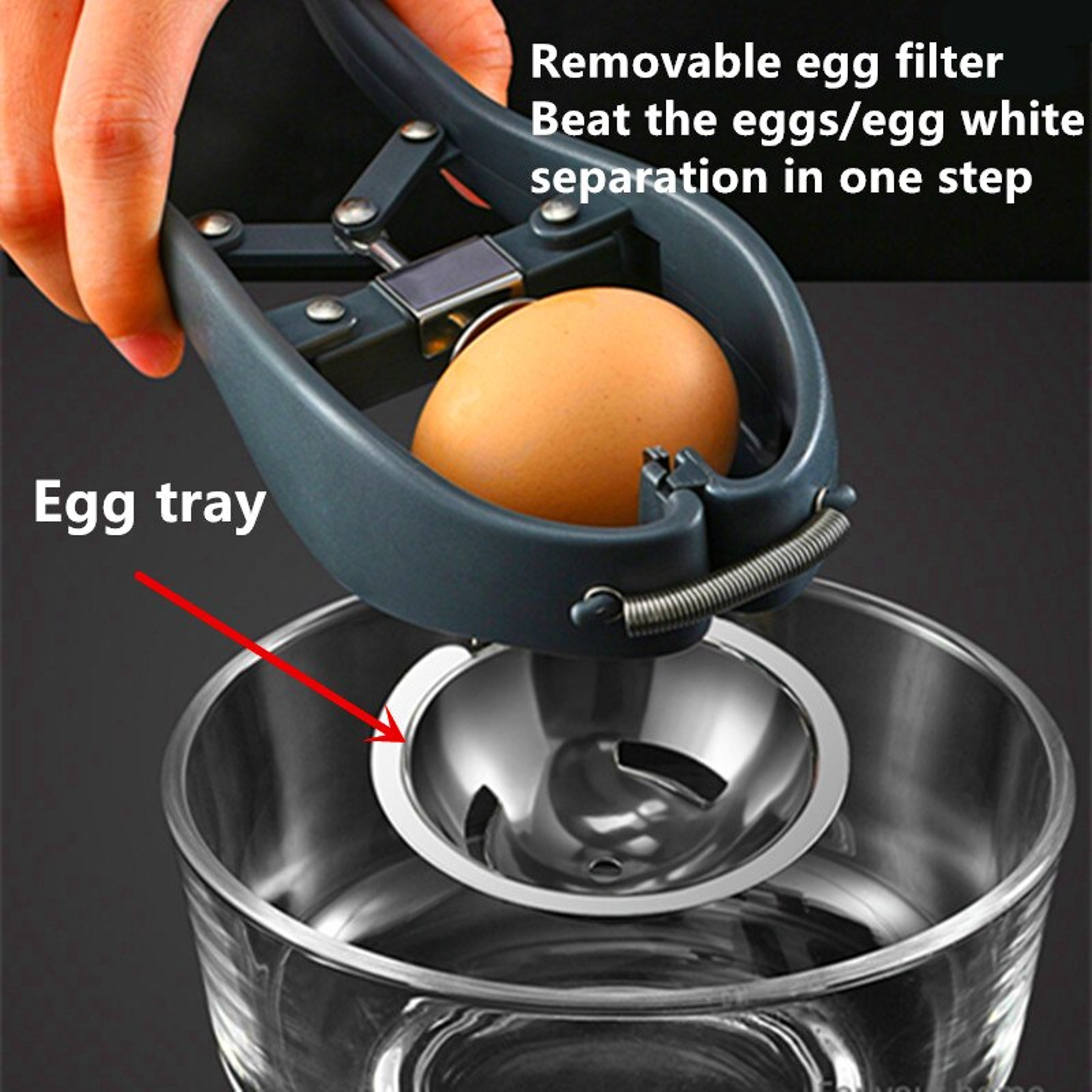 Manual Egg Opener Scissors, Stainless Steel Eggshell Cracker & Separator Tool for Effortless Egg Preparation – view 3