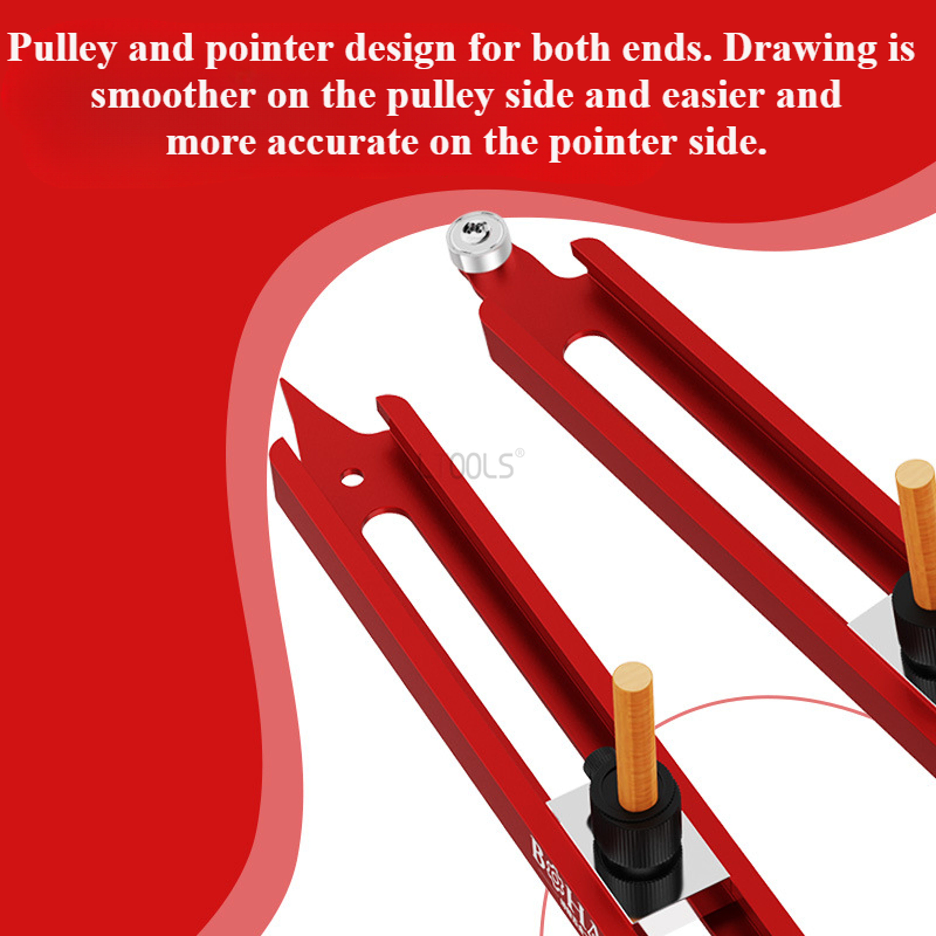 Adjustable Contour Gauge Profile Tool Woodworking Edge  Corner Measuring Ruler With Pencil Holder 2