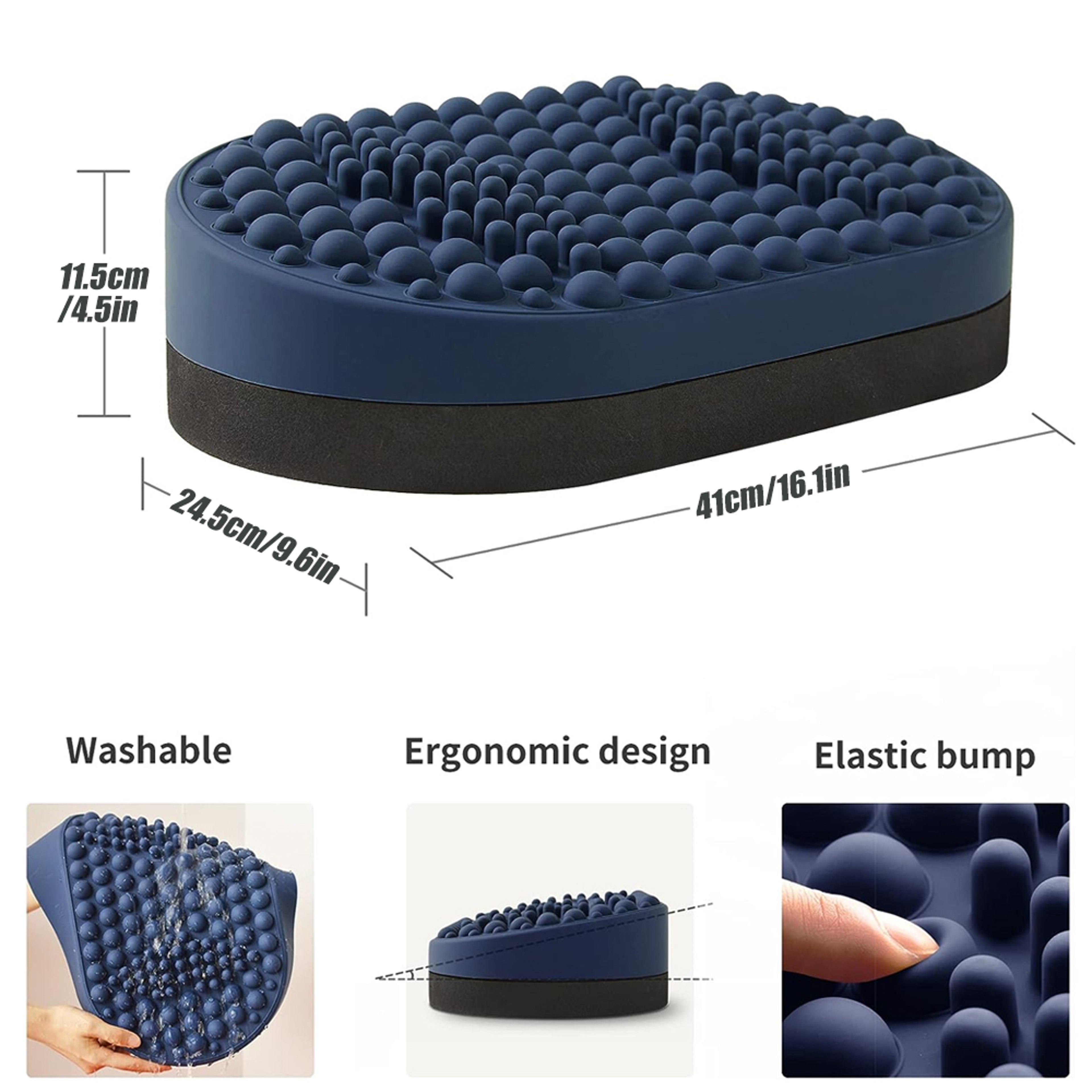 Ergonomic Foot Rest For Office  Gaming Chairs Pain Relief Foot Stool For Back  Hip Support 3
