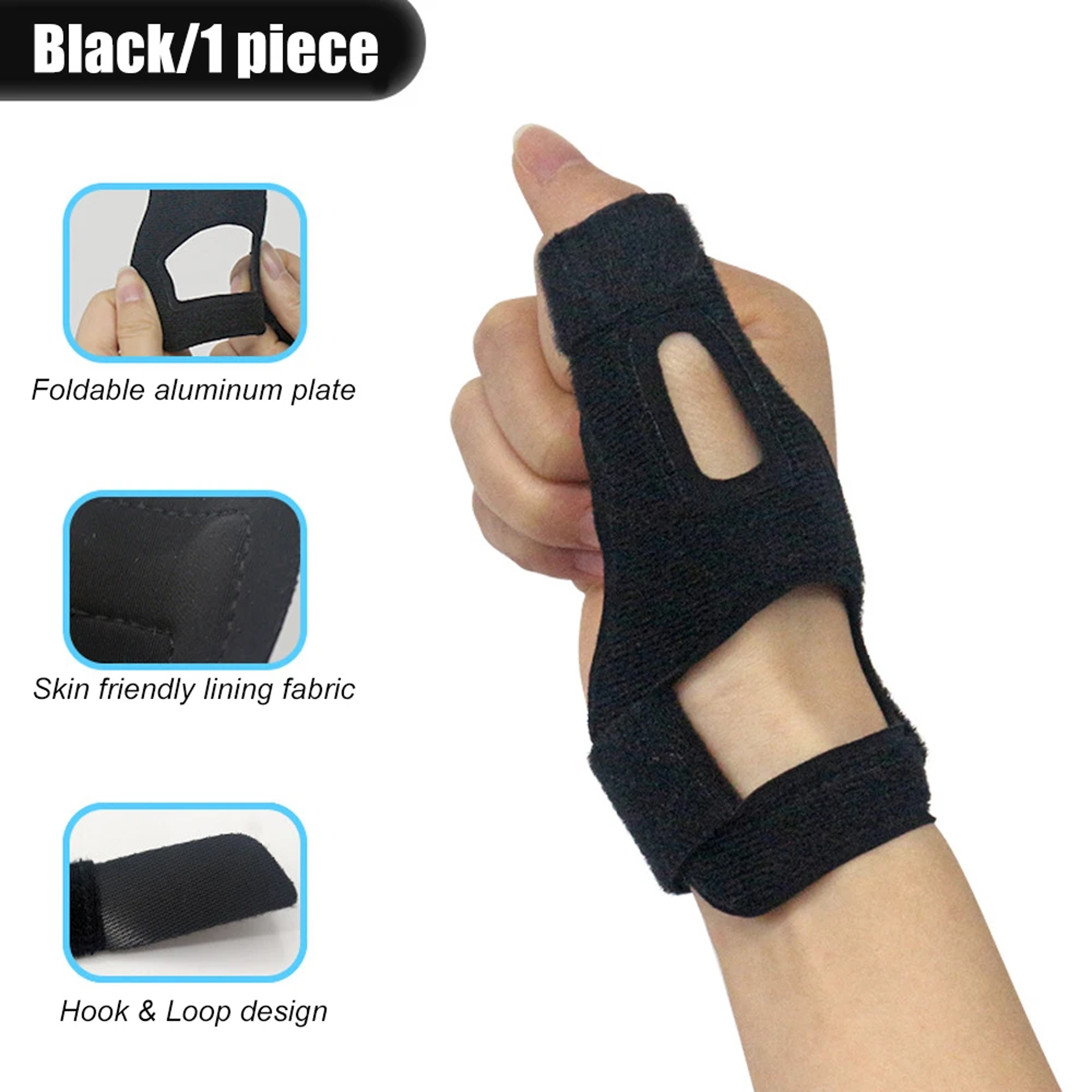 Waterproof Thumb Support Brace Finger Stabilizer Splint For Men  Women 4