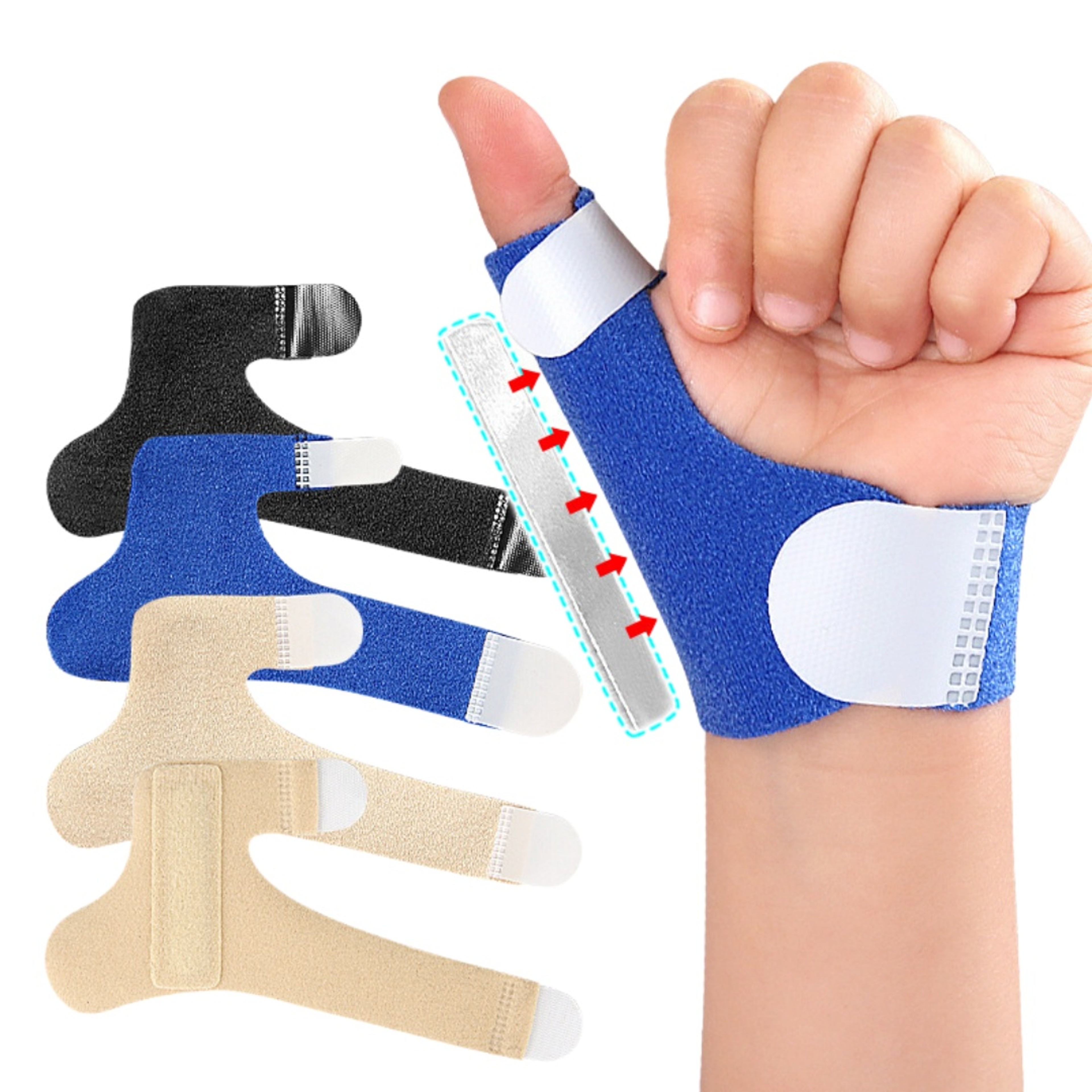 Adjustable Thumb Support Brace For Kids Finger Fixation Compression Sleeve Comfortable Thumb Splint 0