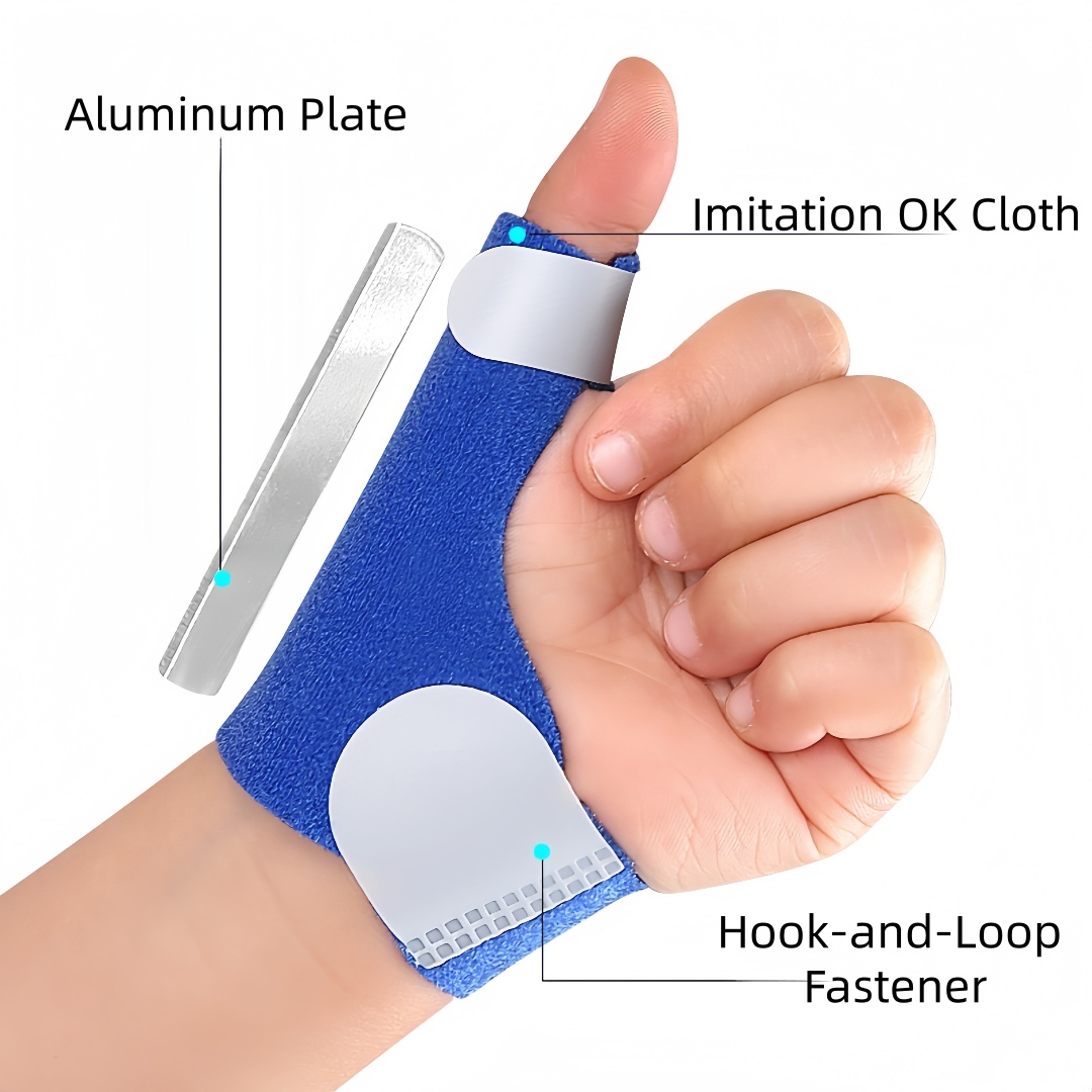Adjustable Thumb Support Brace For Kids Finger Fixation Compression Sleeve Comfortable Thumb Splint 3