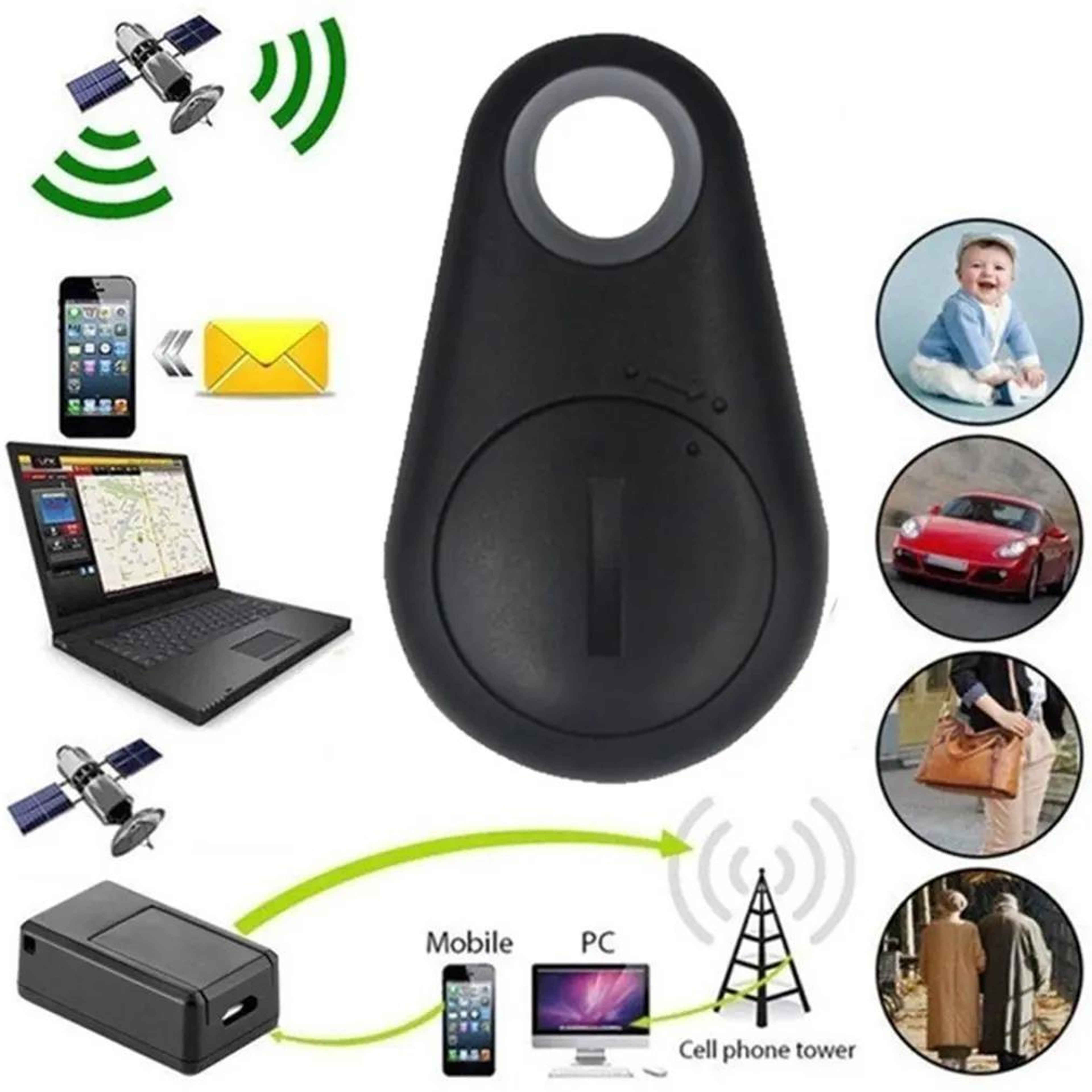 High Precision Bluetooth GPS Tracker Smart Tag For Keys Wallet Pets Child Anti Lost Finder 0