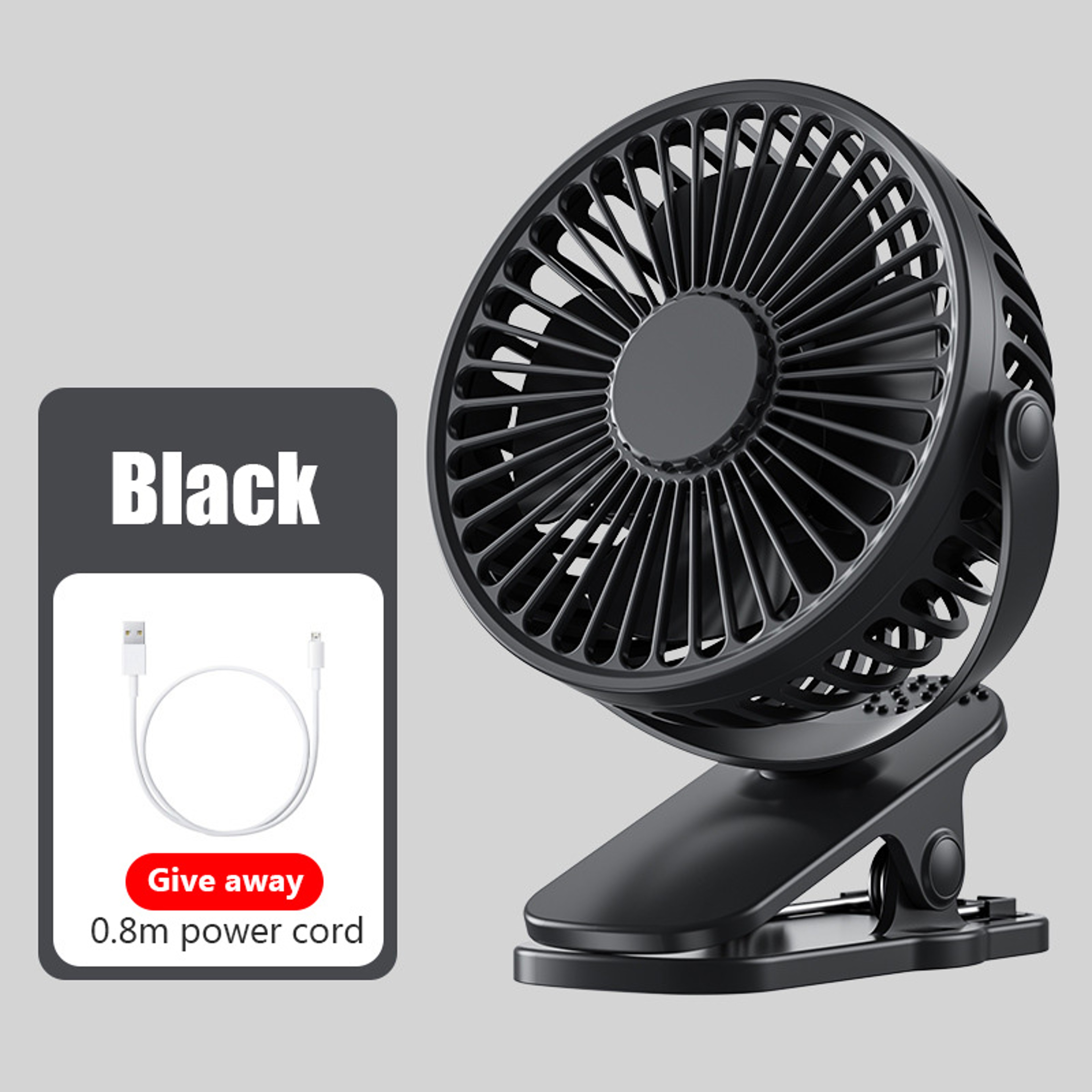 Portable Mini Clip Fan USB Quiet Desk Fan Personal Cooling Fan For Home Office Travel 9