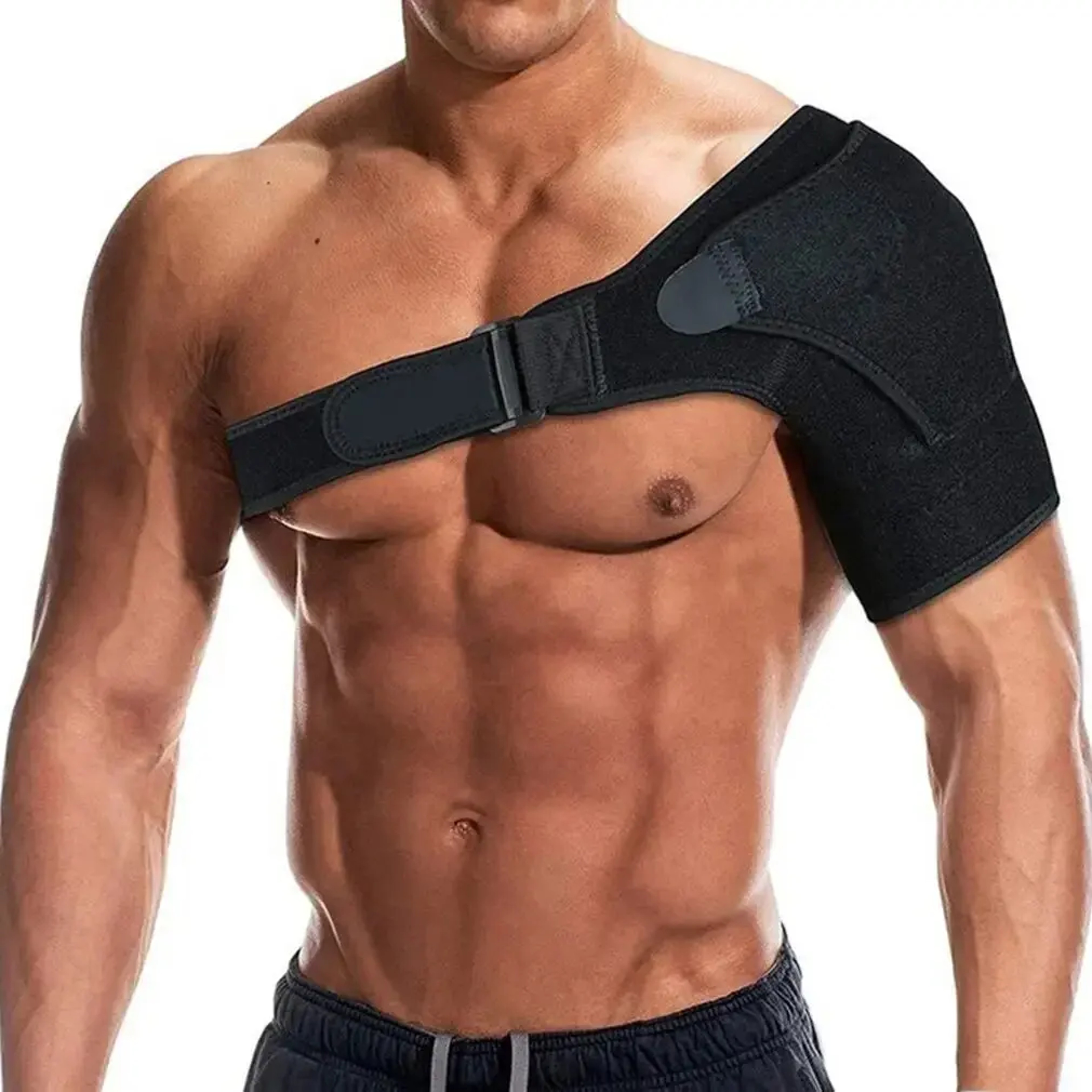Adjustable Shoulder Brace with Pressure Pad for Pain Relief and Support – view 1