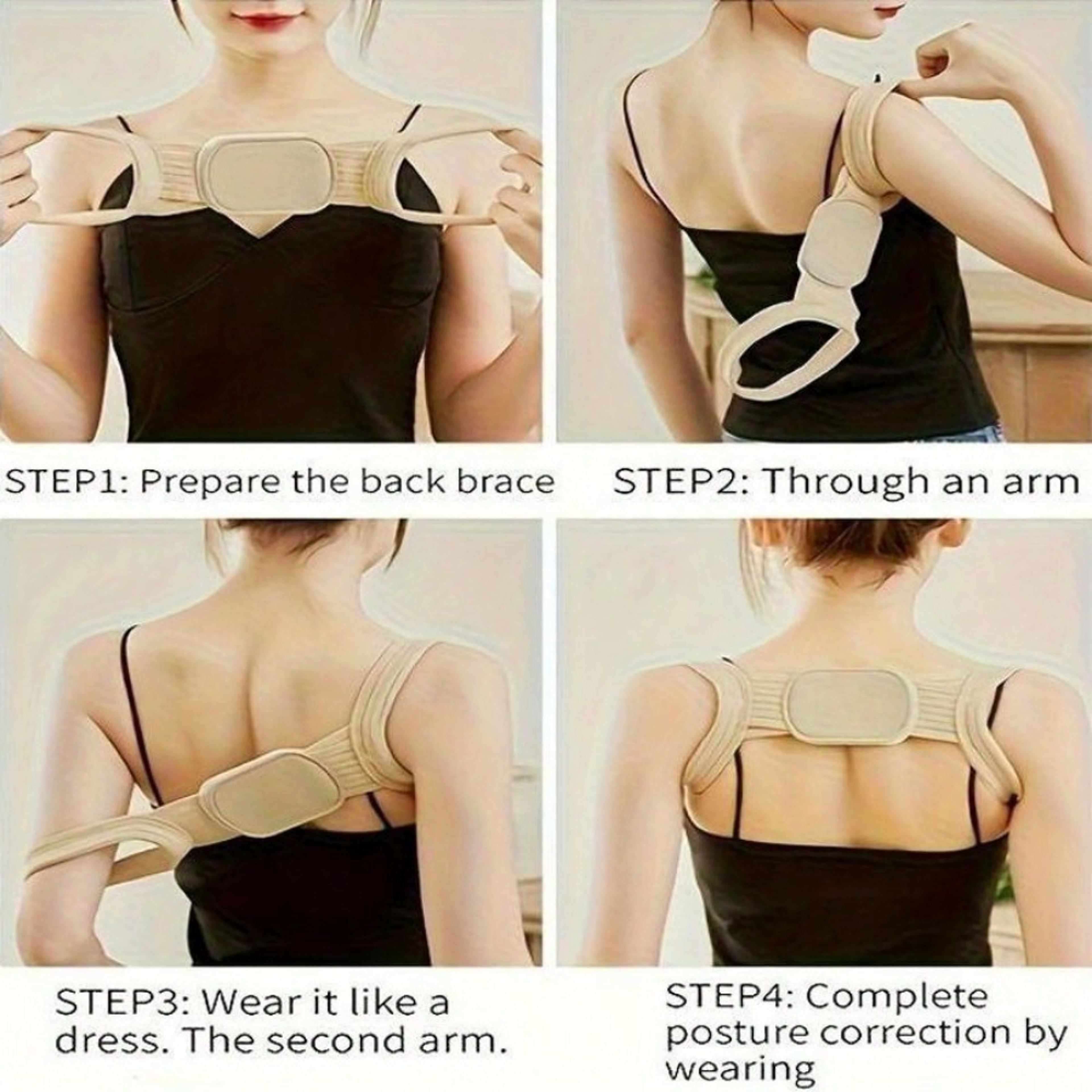 Adjustable Posture Corrector Belt Back Support Brace For Men And Women 3