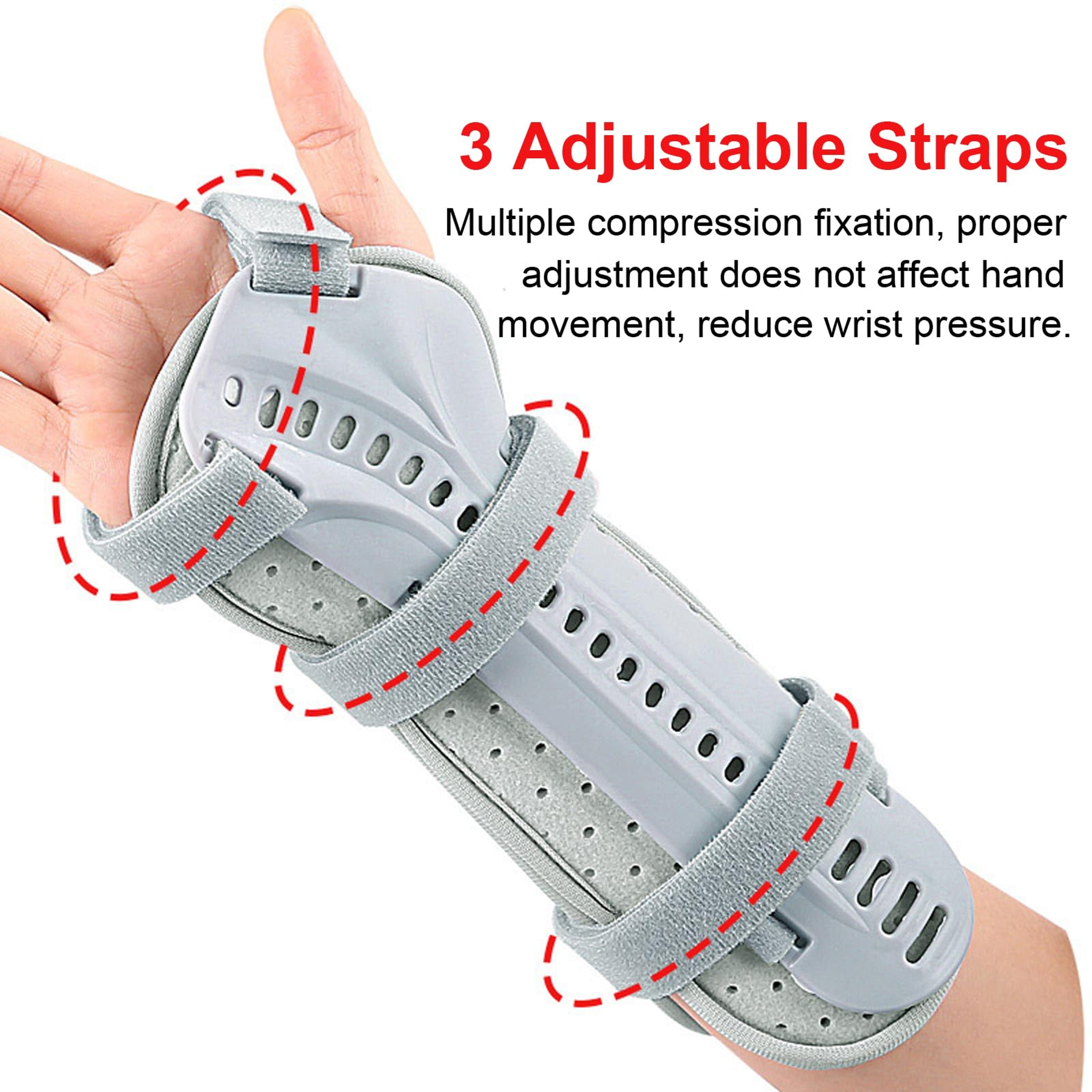 Forearm Wrist Support Brace, Breathable Splint for Pain Relief & Sports Injuries – view 2