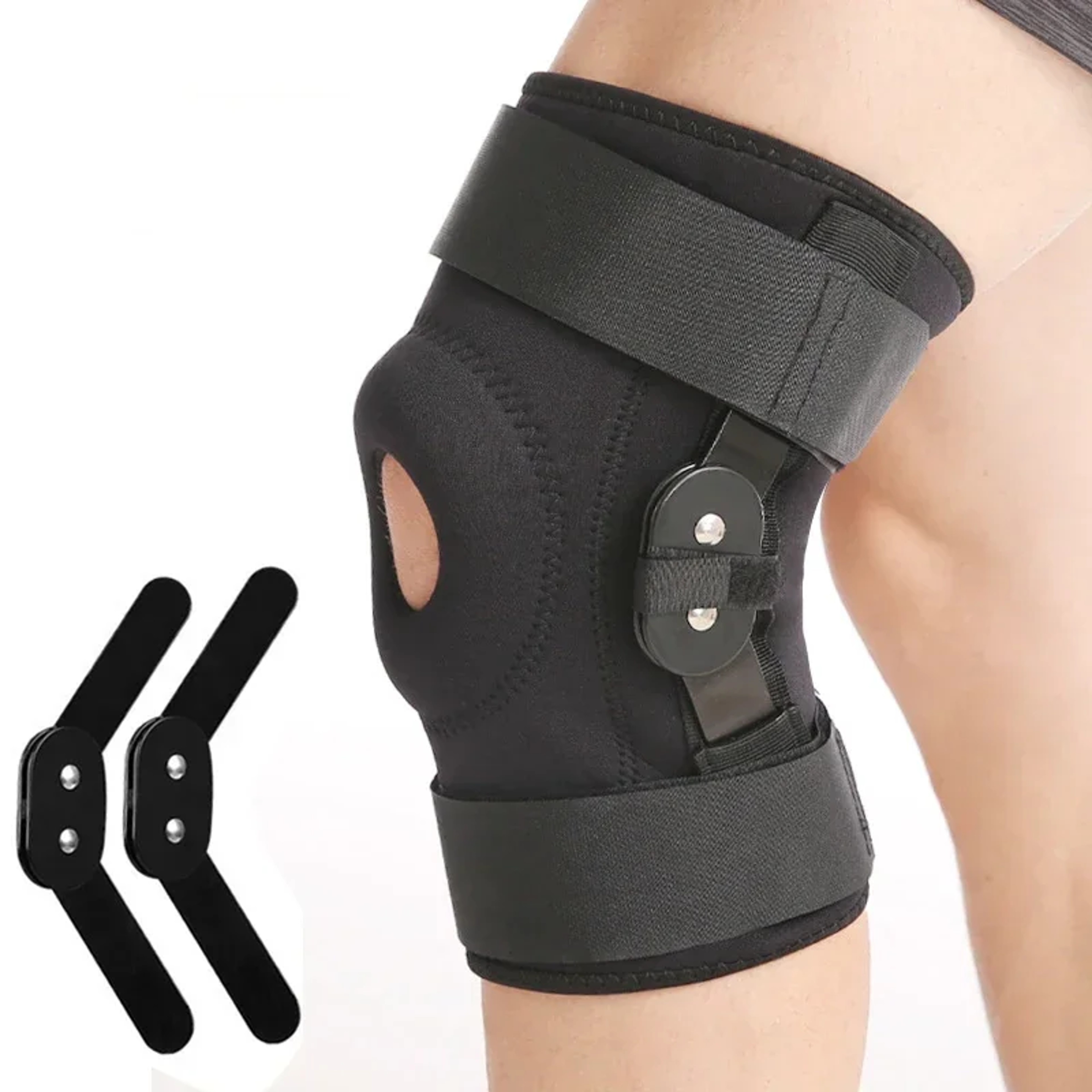 Adjustable Hinged Knee Brace For Meniscus Tear Support  Pain Relief 0