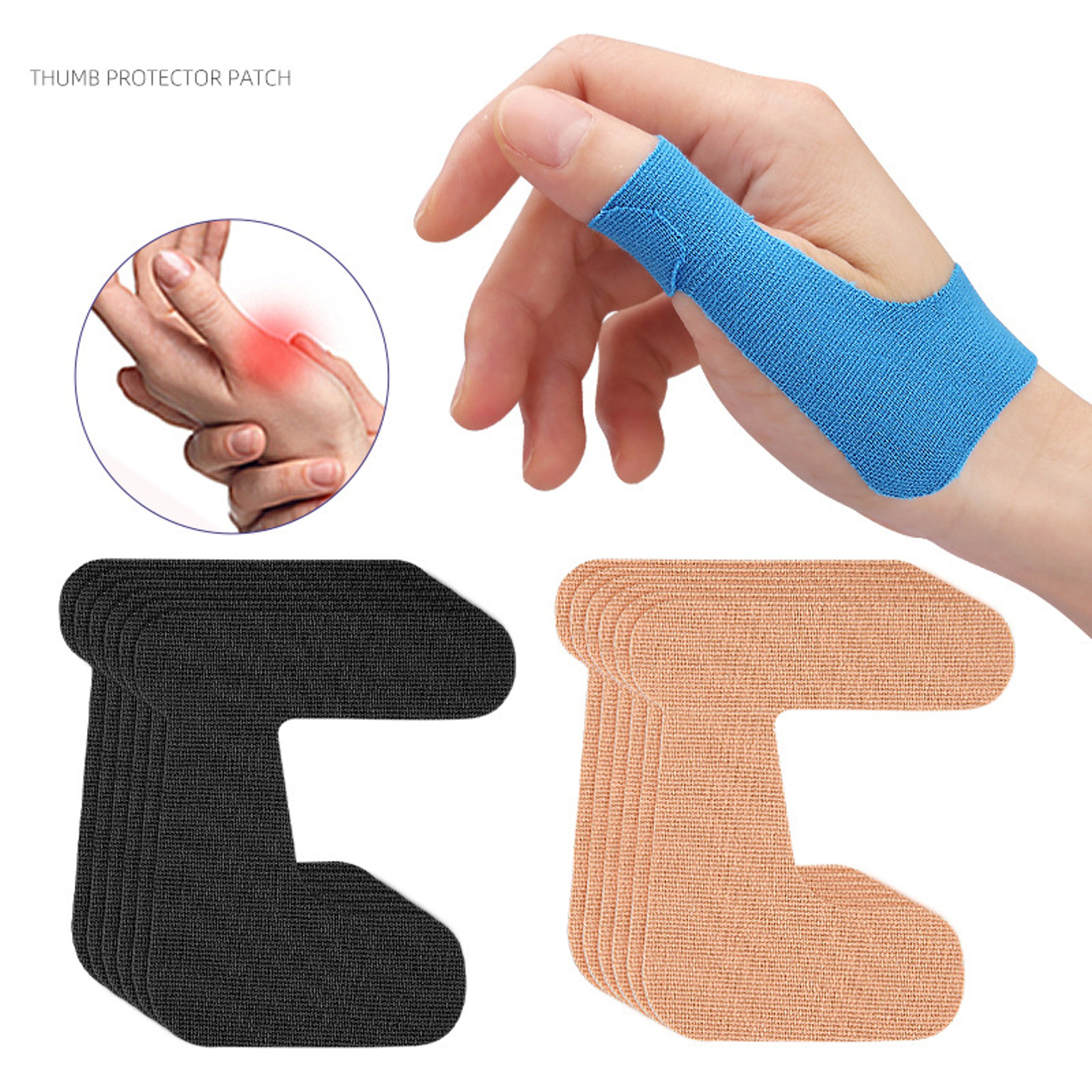 Thumb Pain Relief Patch & Wrist Tendon Support Brace for Arthritis Finger Comfort – view 2