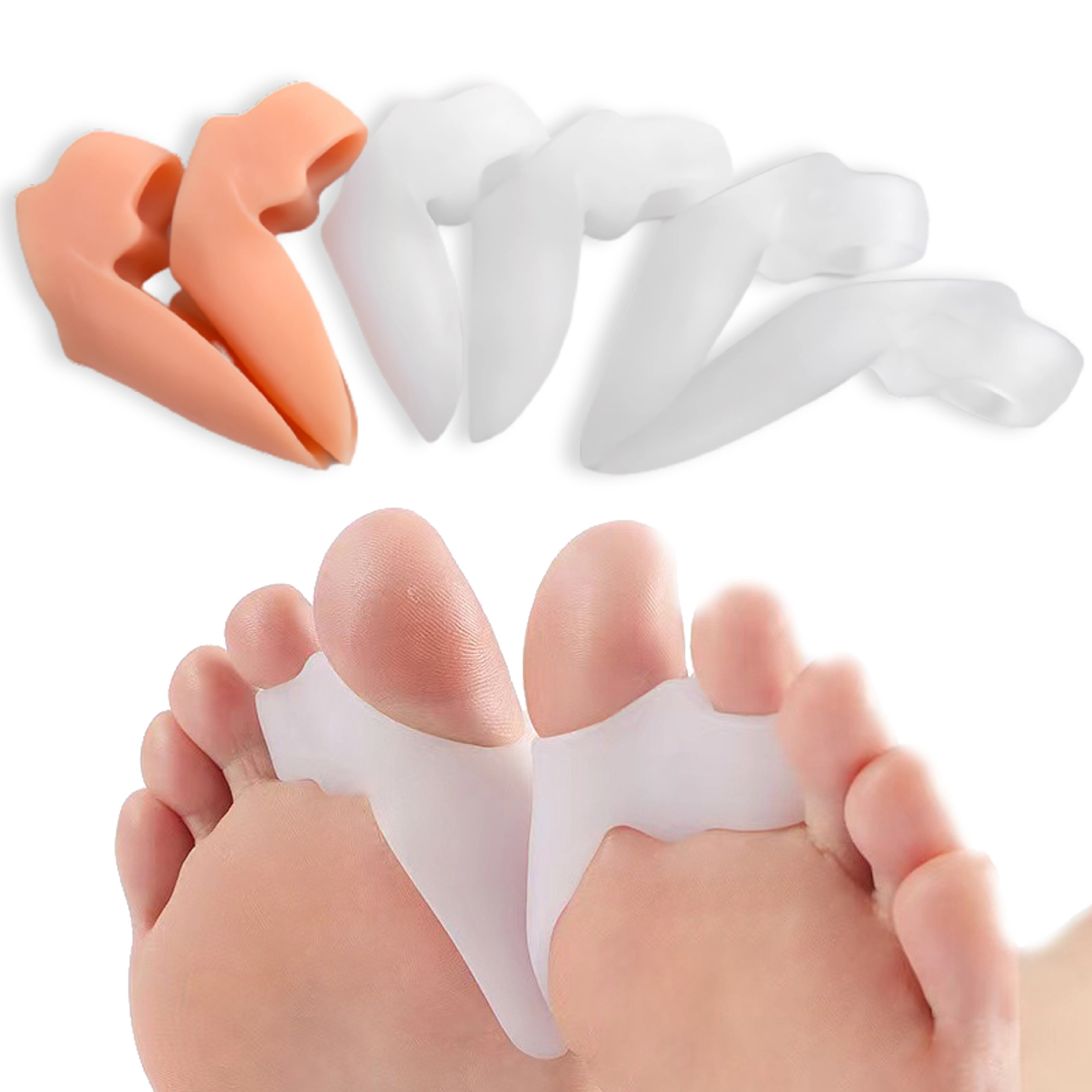 Comfort Gel Hammer Toe Corrector  Bunion Guard Toe Separator Pair 2