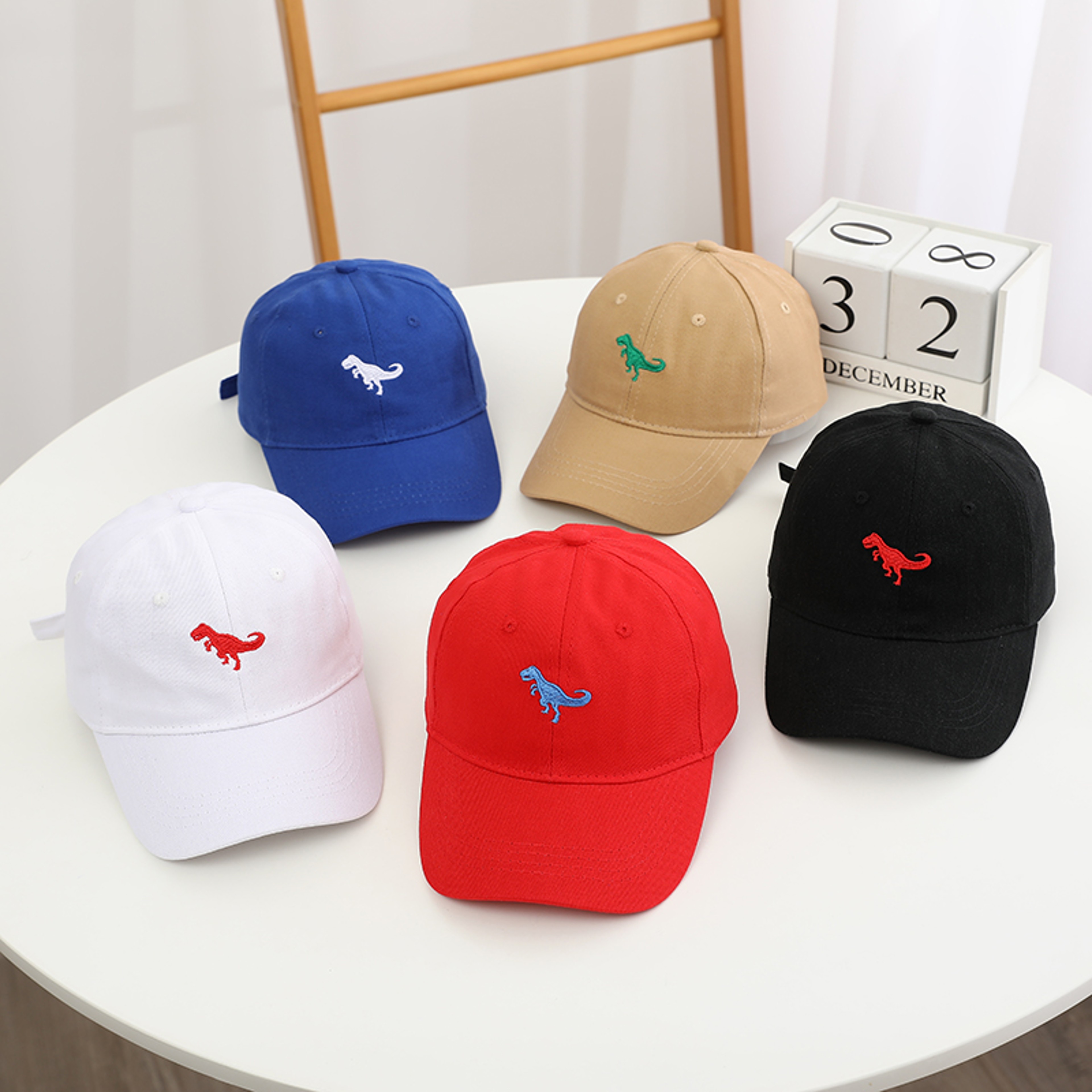 Dinosaur Embroidered Kids Baseball Cap Adjustable Summer Sun Hat For Boys  Girls 0