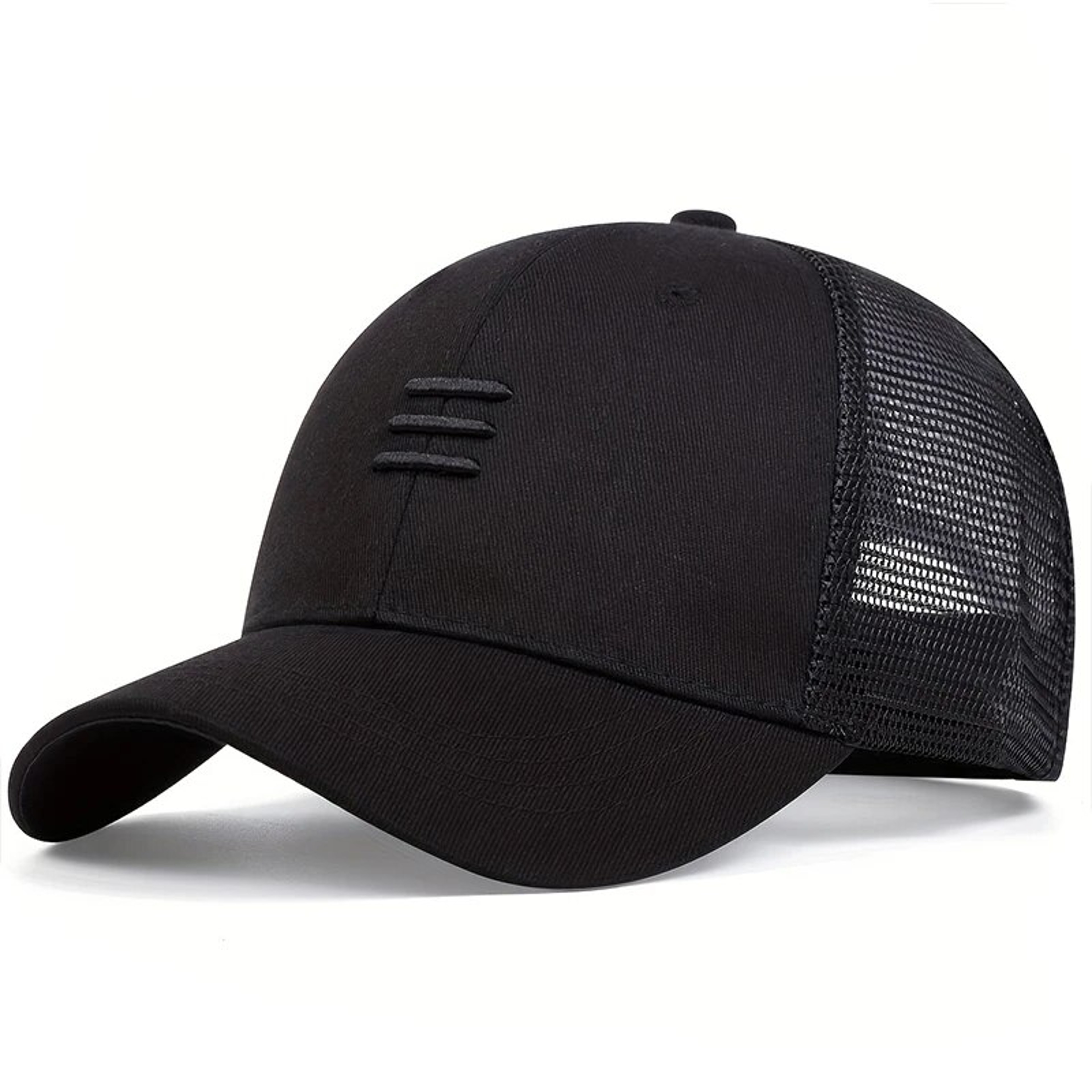 Breathable Mesh Trucker Cap Adjustable Snapback Summer Hat For Men  Women 3