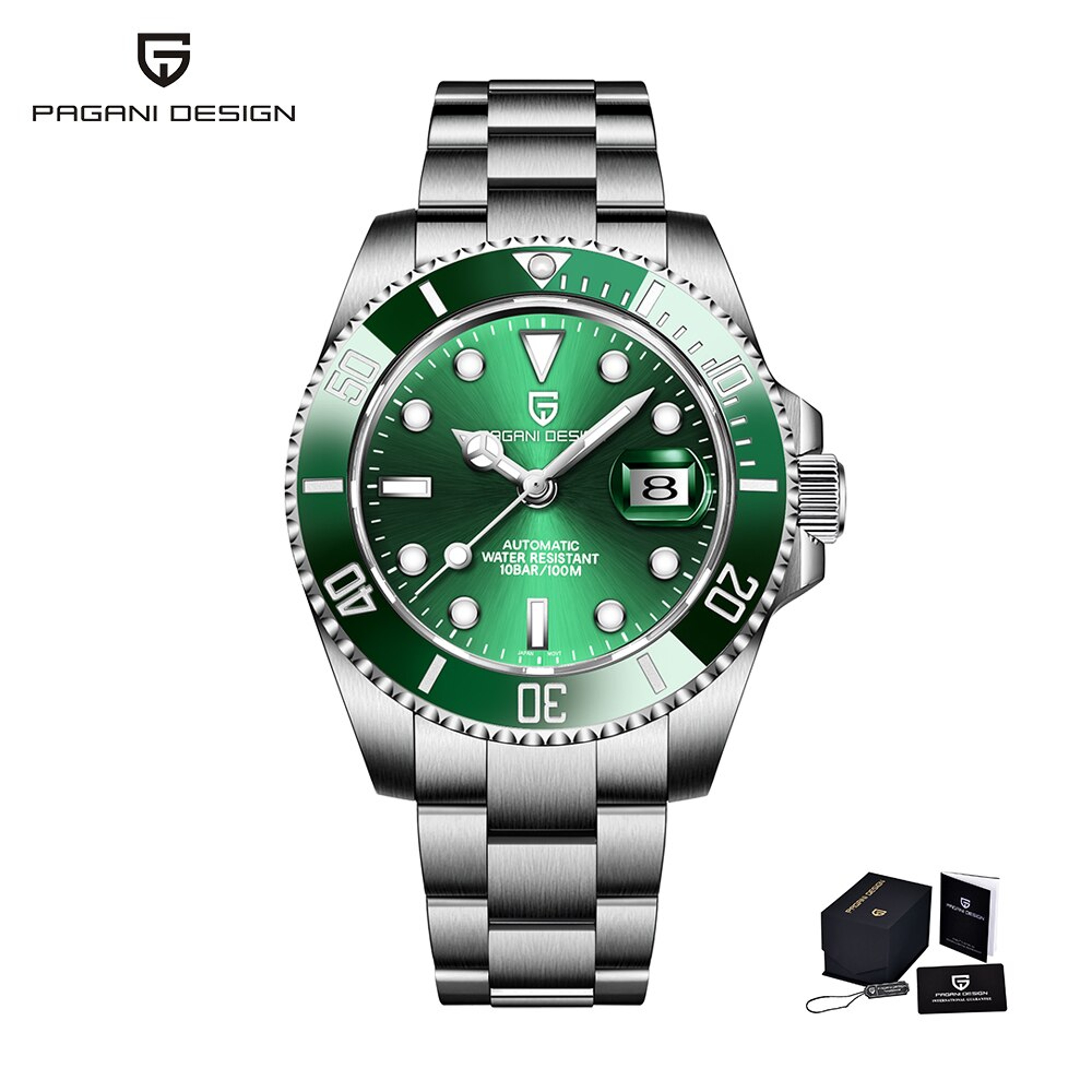 PAGANI Design Automatic Mechanical Watch For Men Waterproof Stainless Steel Luxury Timepiece 6