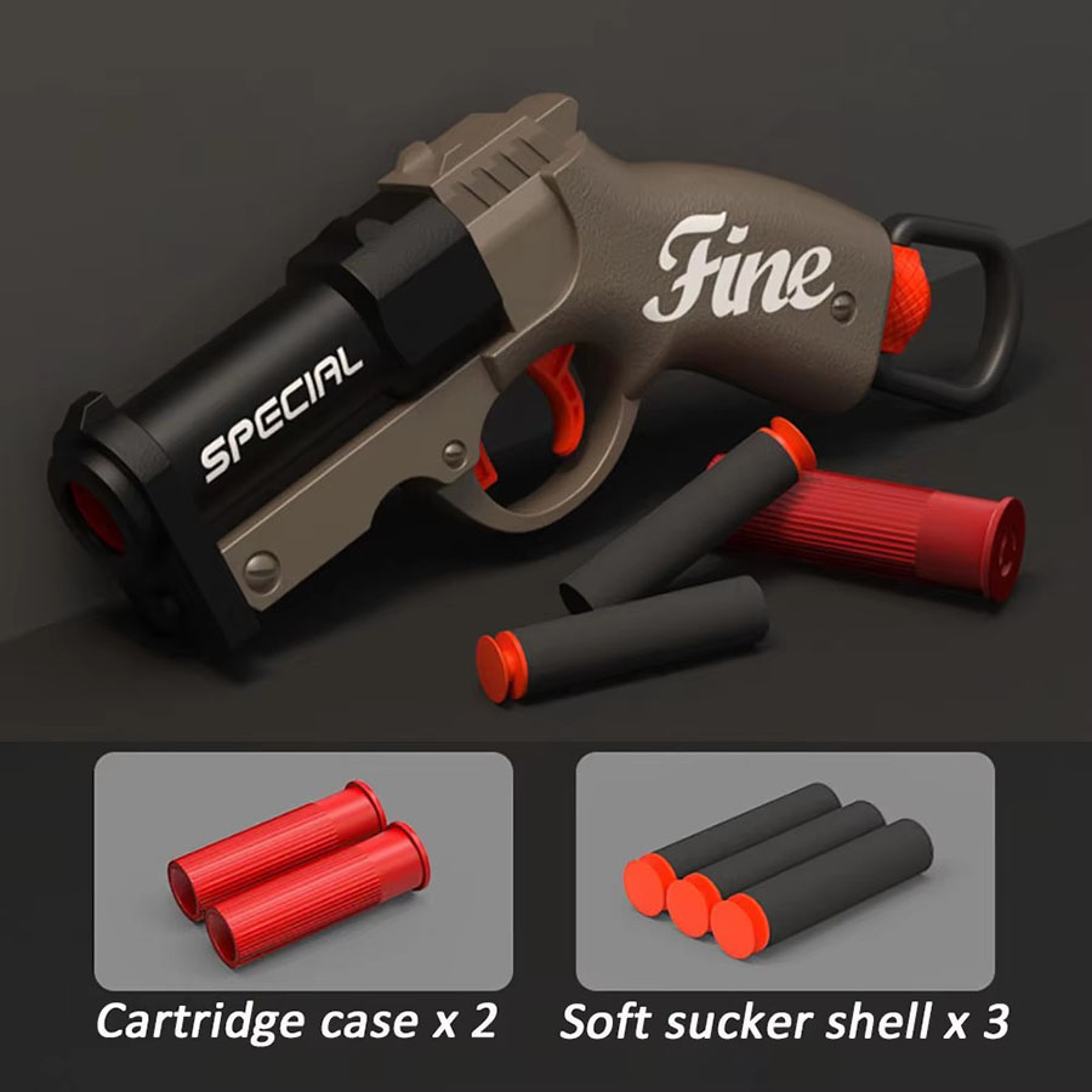 Shell Throwing Soft Bullet Launcher Toy Gun Airsoft Foam Bullet Blaster For Outdoor CS Games  Kids  11